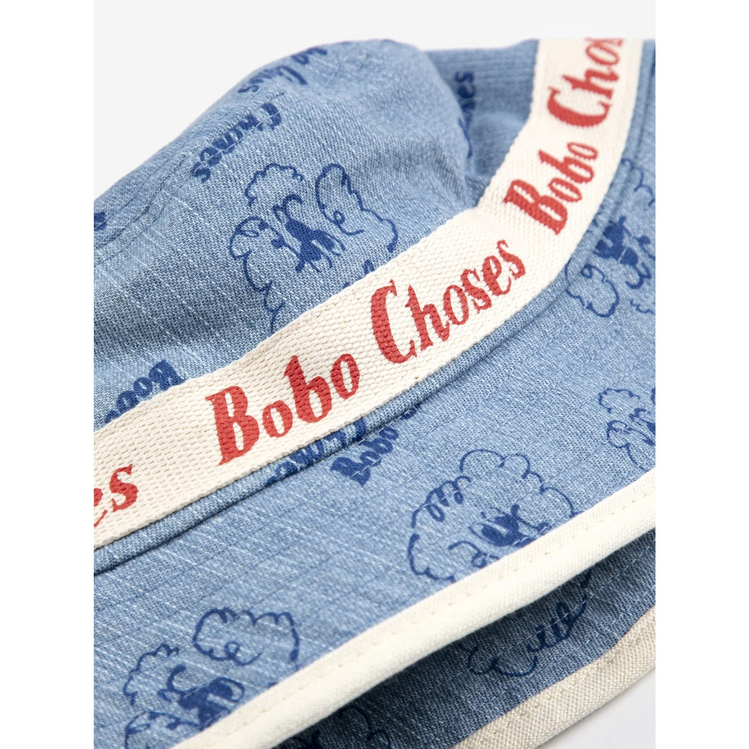 Bobo Choses Prussian Blue Pickles The Dog All Over Bucket Hat - Image 4