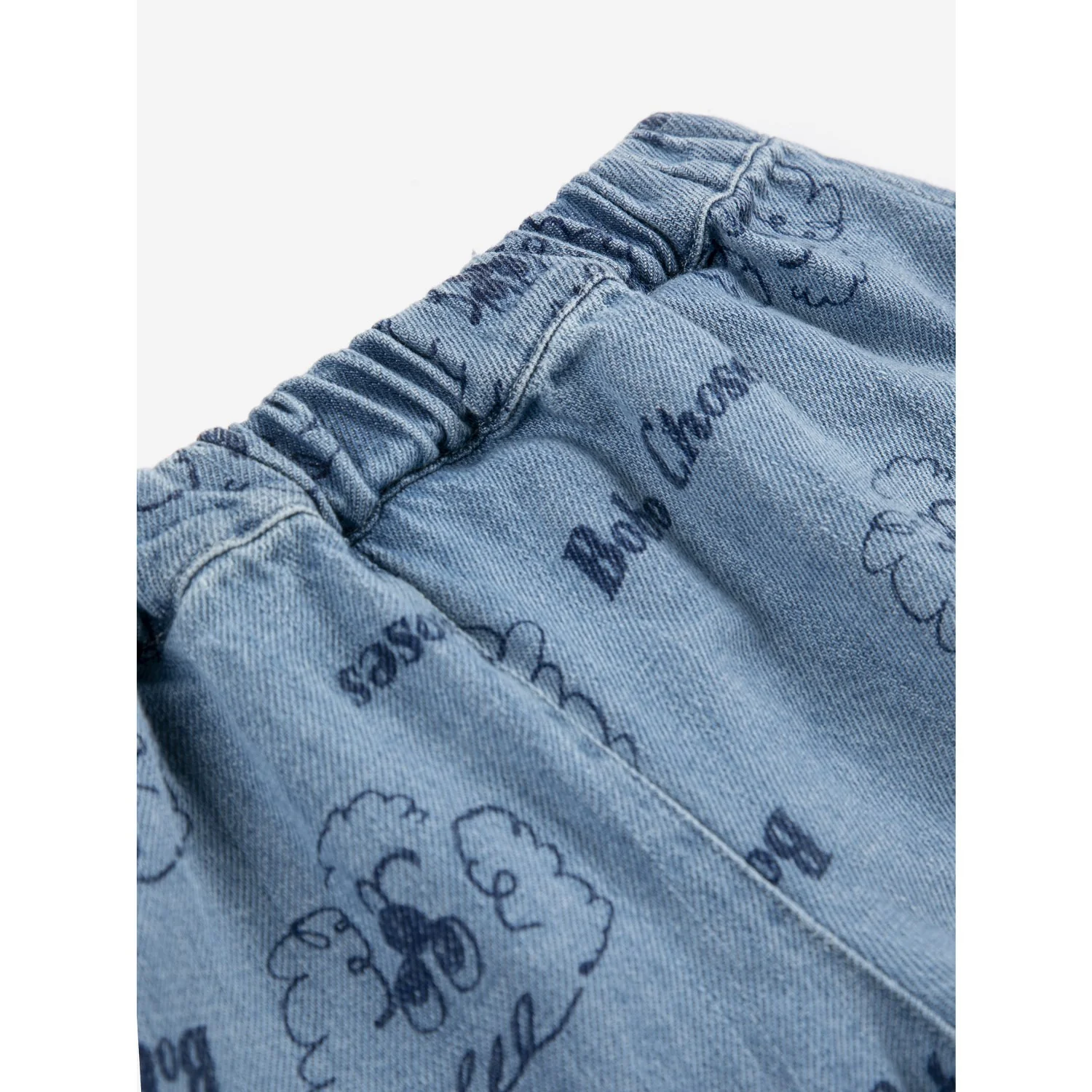 Bobo Choses Prussian Blue Pickles The Dog All Over Denim Pants - Image 4