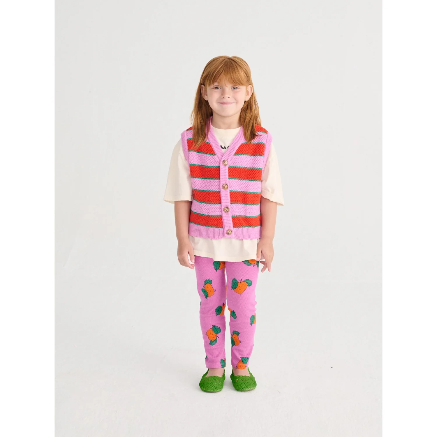 Bobo Choses Purple Bc Striped Knitted Vest - Image 3