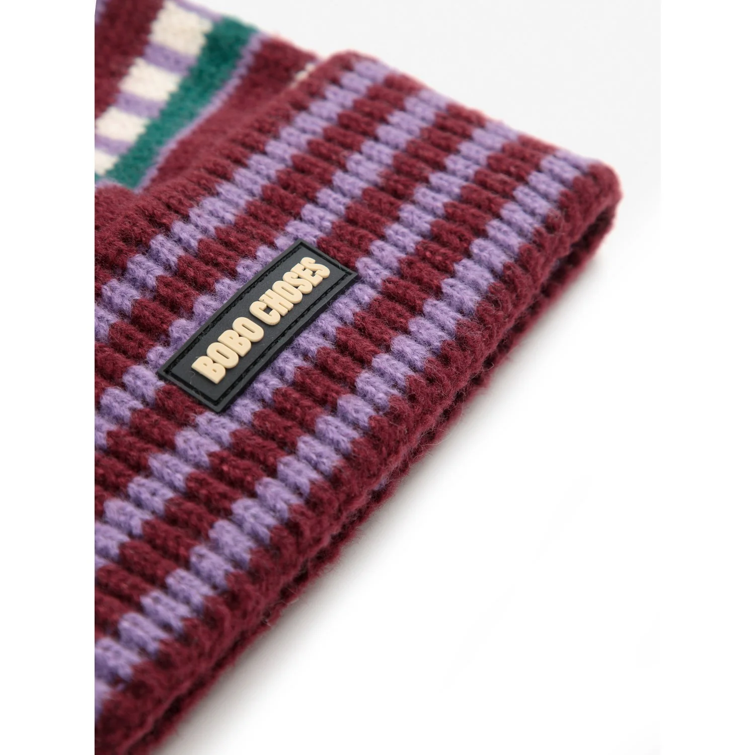 Bobo Choses Purple Jacquard Beanie - Image 4