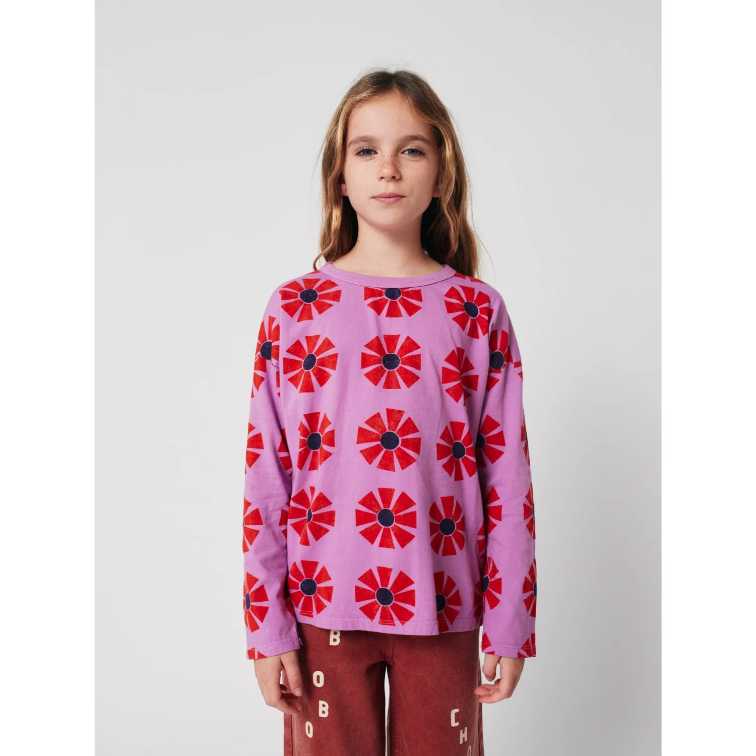 Bobo Choses Purple Kaleidoscope All Over T-Shirt - Image 6
