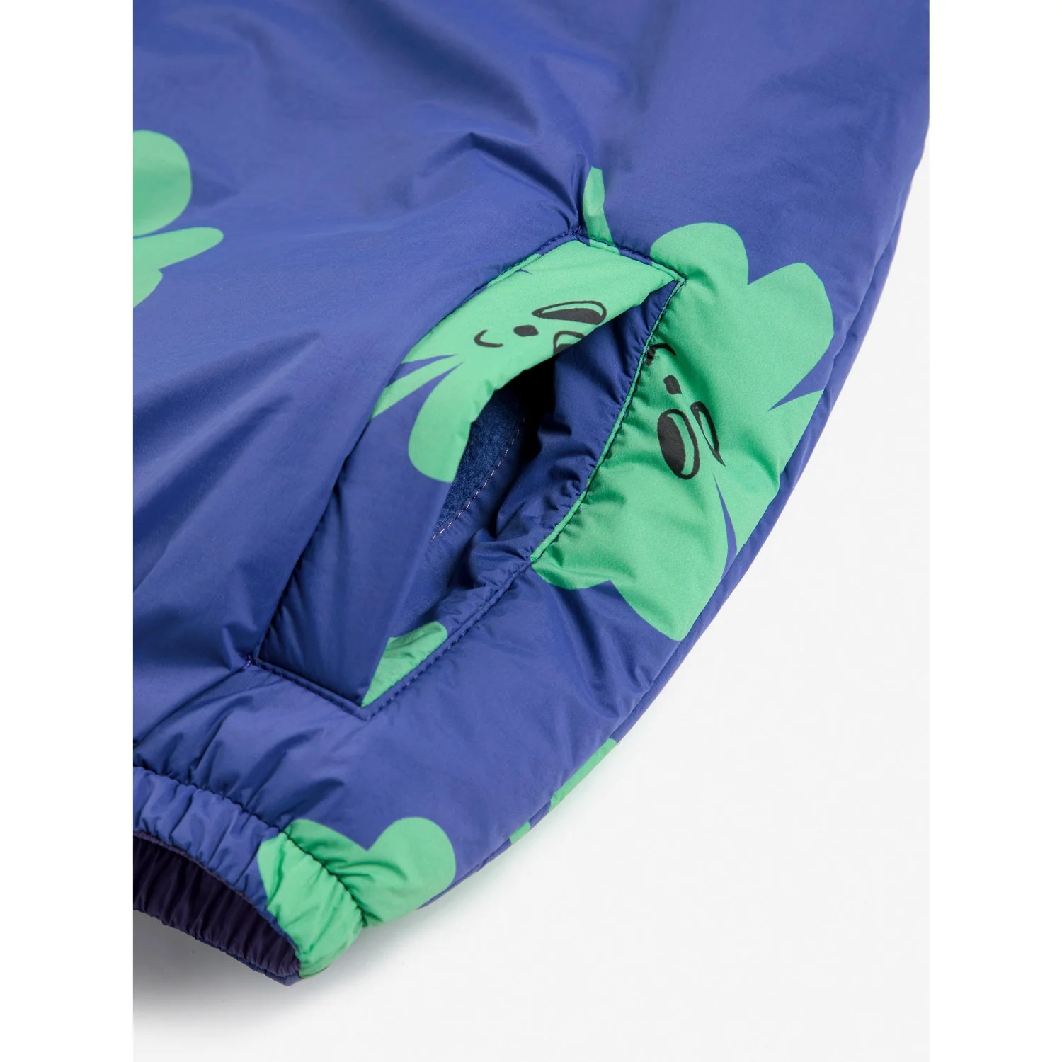Bobo Choses Purple Lucky Clover All Over Reversible Anorak - Image 8