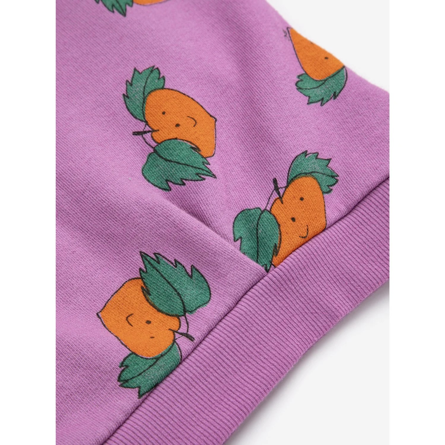 Bobo Choses Purple Tangerine All Over Cropped Sweatshirt - Image 4
