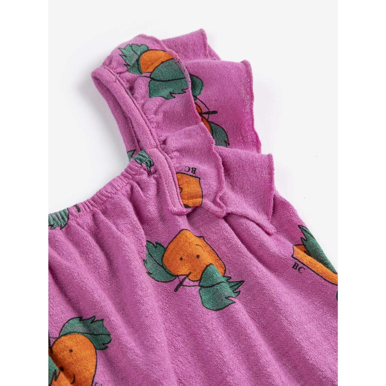 Bobo Choses Purple Tangerine All Over Ruffled Dress - Image 5