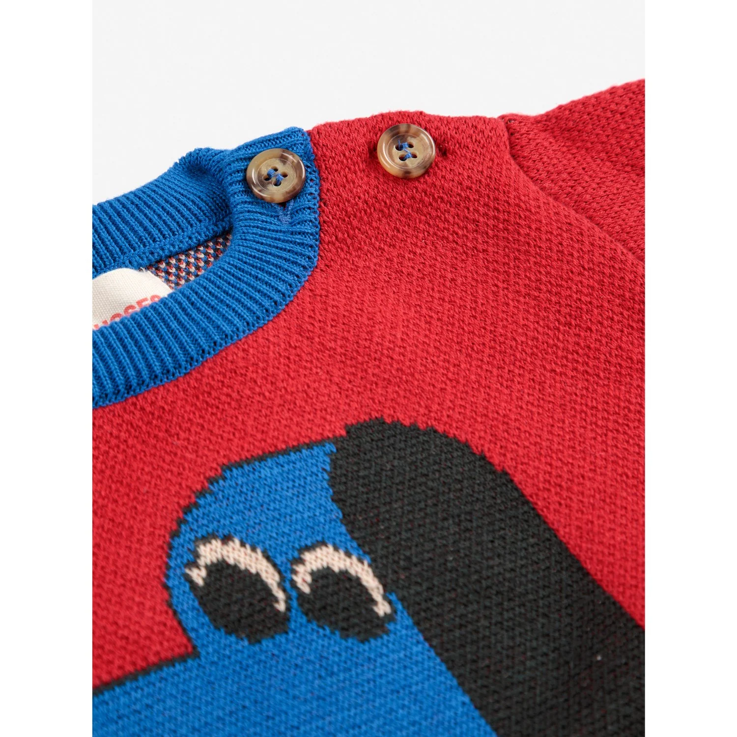 Bobo Choses Red Doggy Mate Jacquard Jumper - Image 5