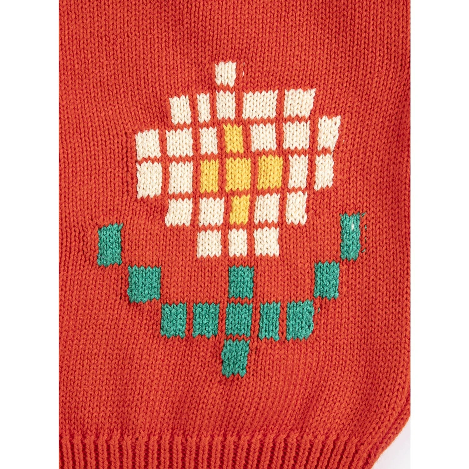 Bobo Choses Red Pixel Daisy Cardigan - Image 7