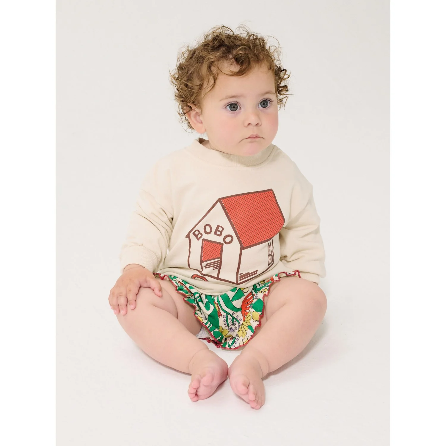 Bobo Choses White Pickles Is At Home Sweatshirt - Image 2