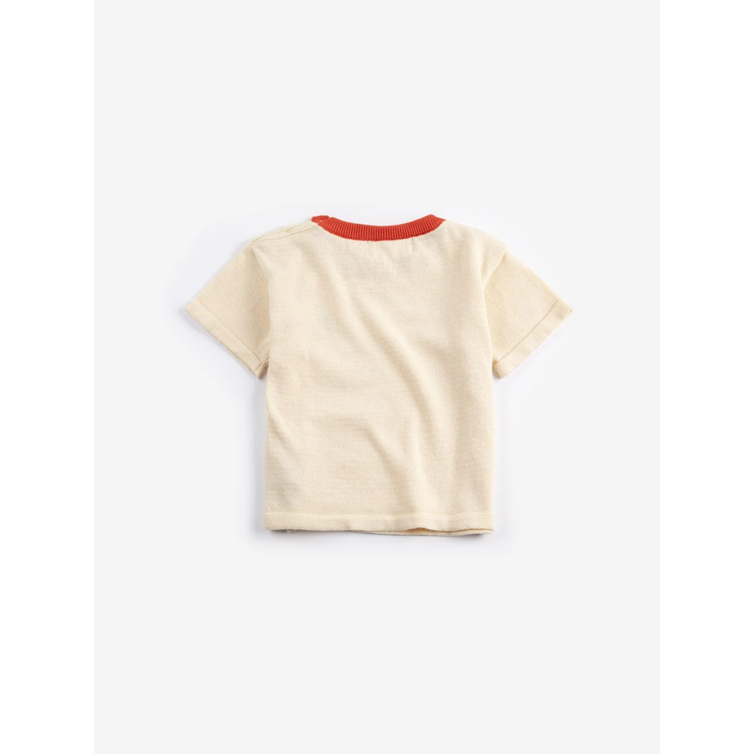 Bobo Choses White Pixel Strawberry Knitted T-Shirt - Image 4
