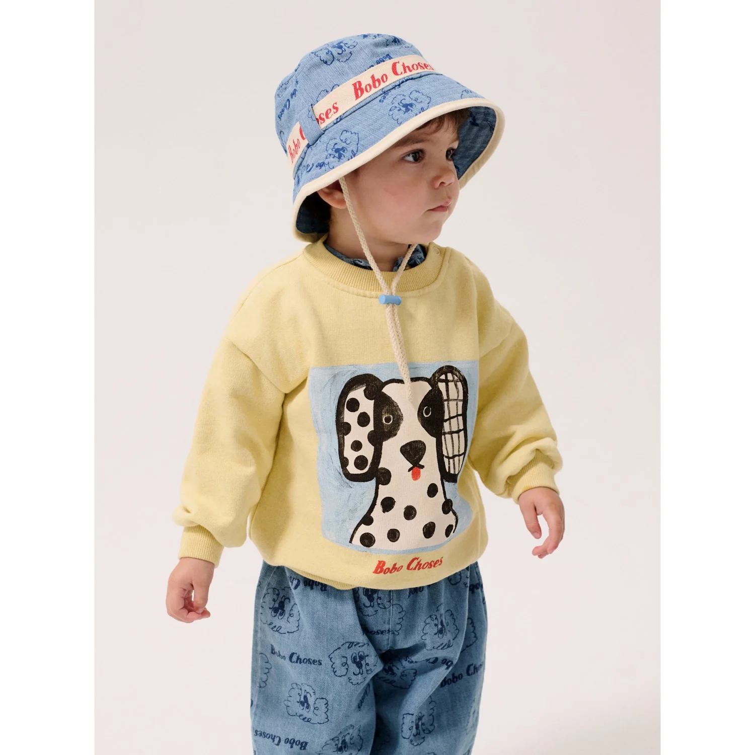 Bobo Choses Yellow Van Dog Sweartshirt - Image 2