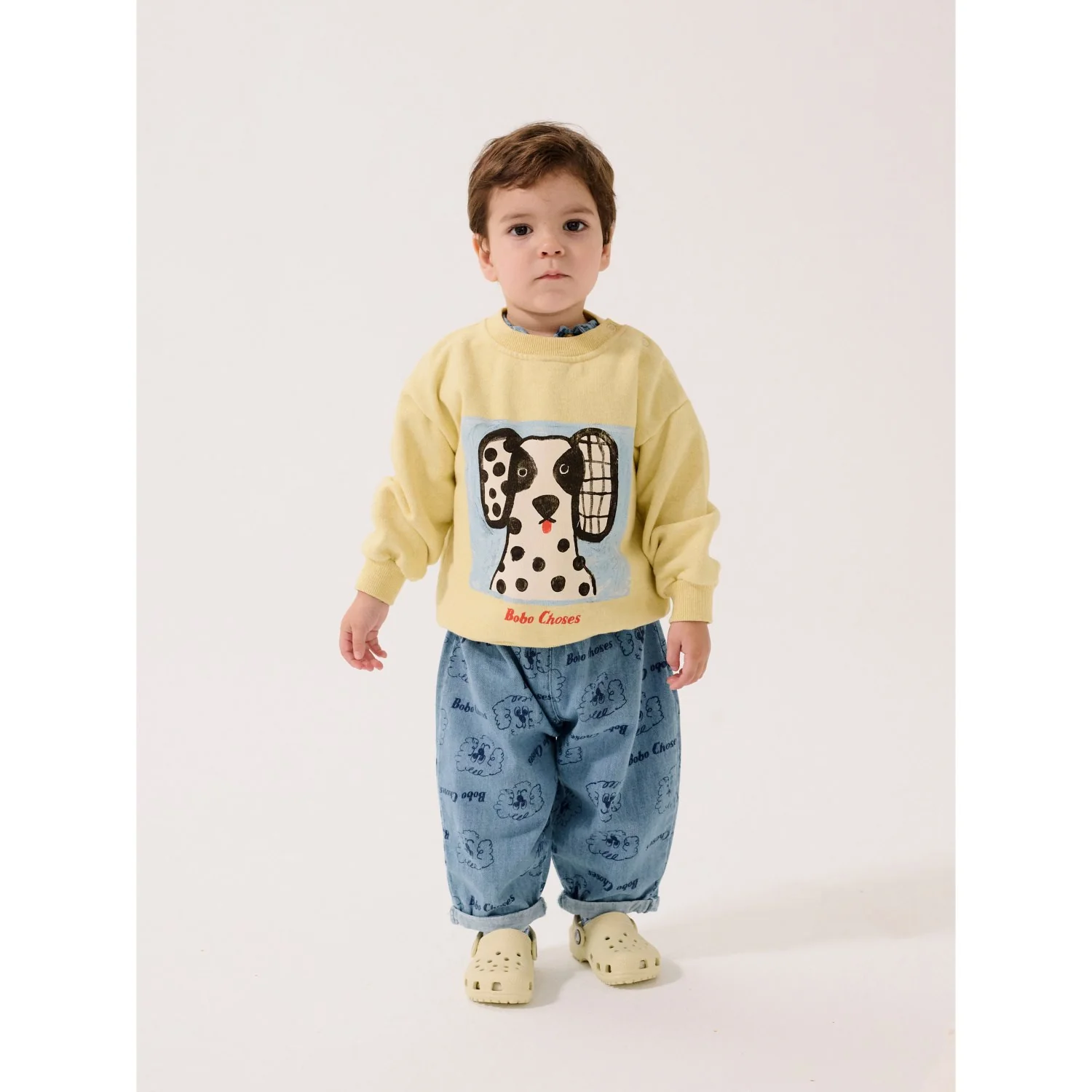 Bobo Choses Yellow Van Dog Sweartshirt - Image 3