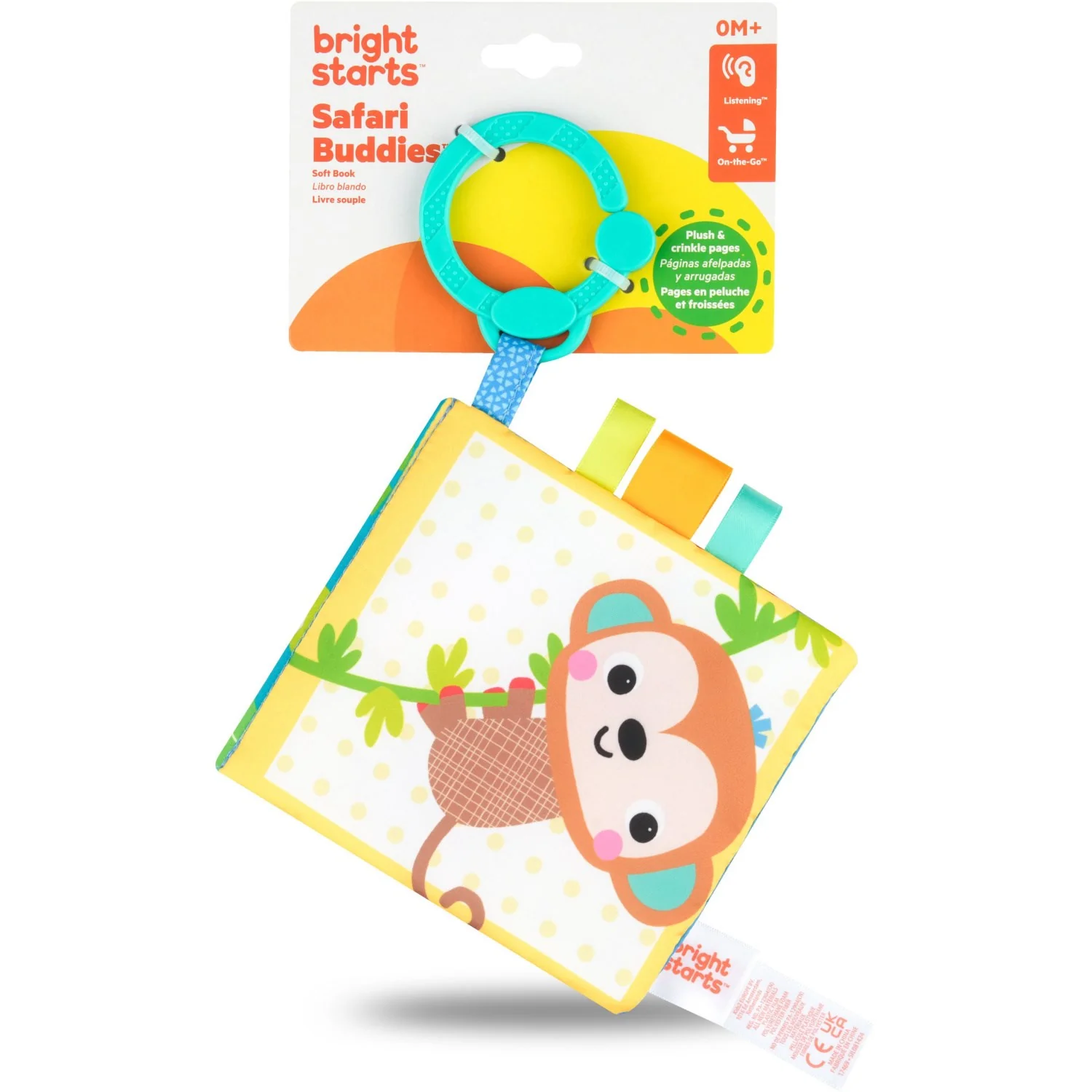 Bright Starts Bright Starts™ Safari Buddies™ Soft Book - Image 7