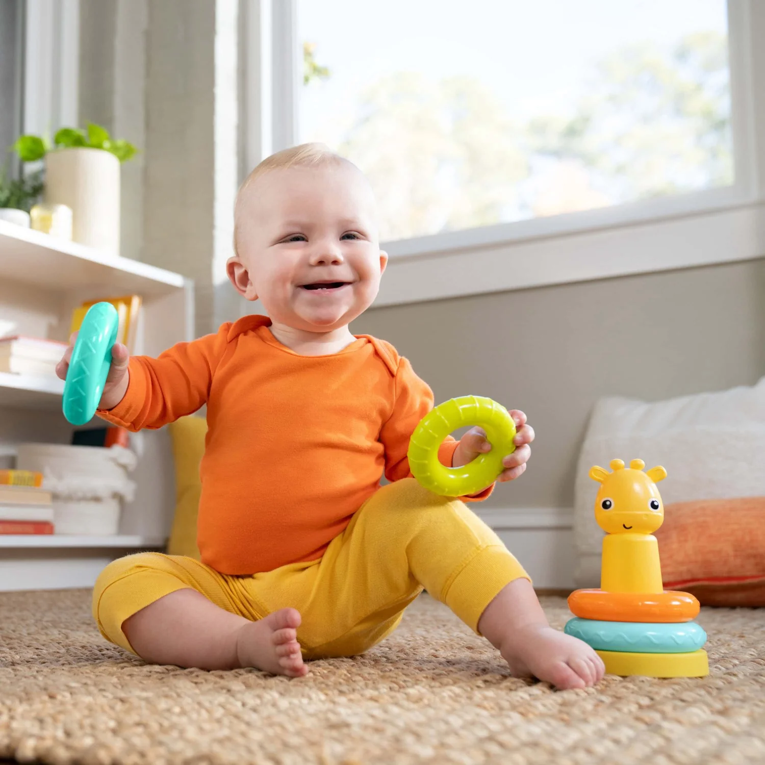 Bright Starts Giraffe Tower™ Stacking Toy - Image 3