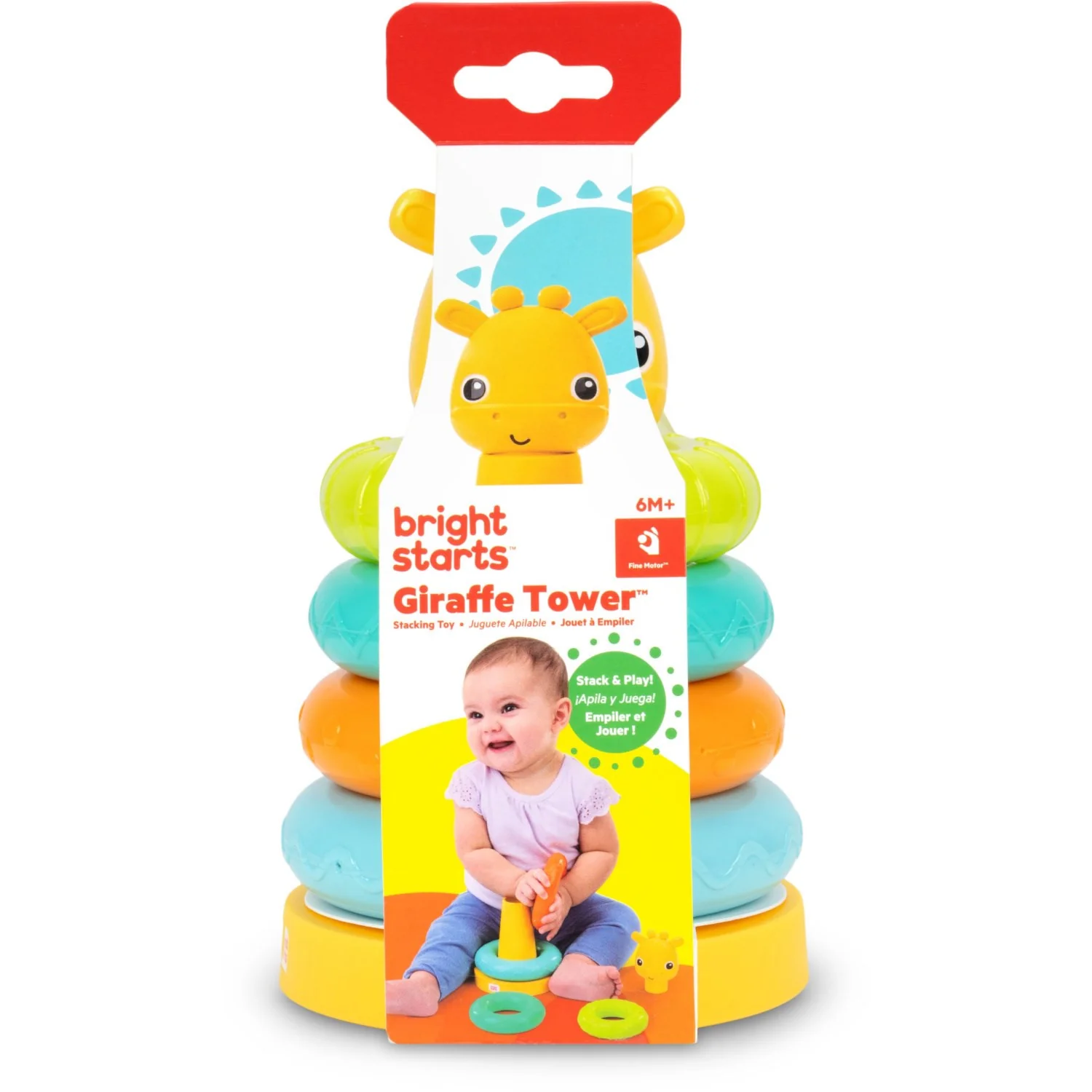 Bright Starts Giraffe Tower™ Stacking Toy - Image 5