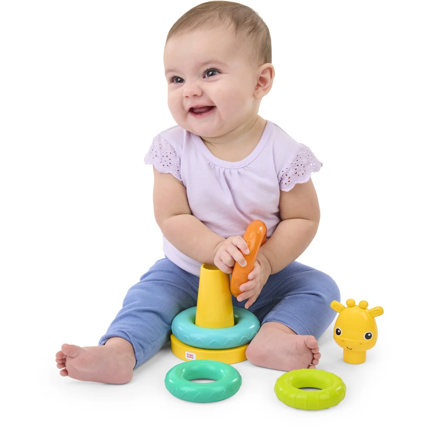 Bright Starts Giraffe Tower™ Stacking Toy - Image 6
