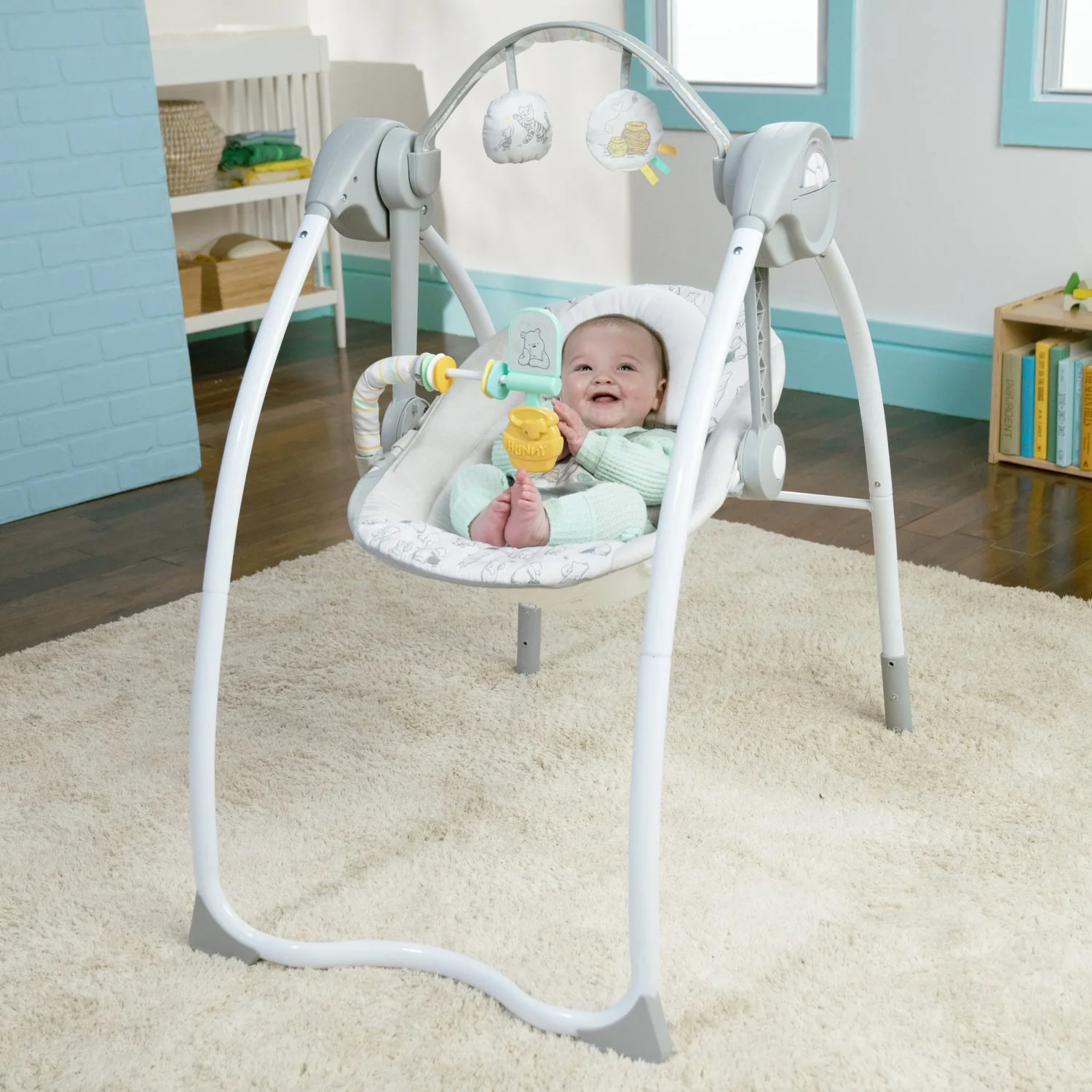 Bright Starts Winnie The Pooh Classic Pals™ Milestone Swing - Image 2