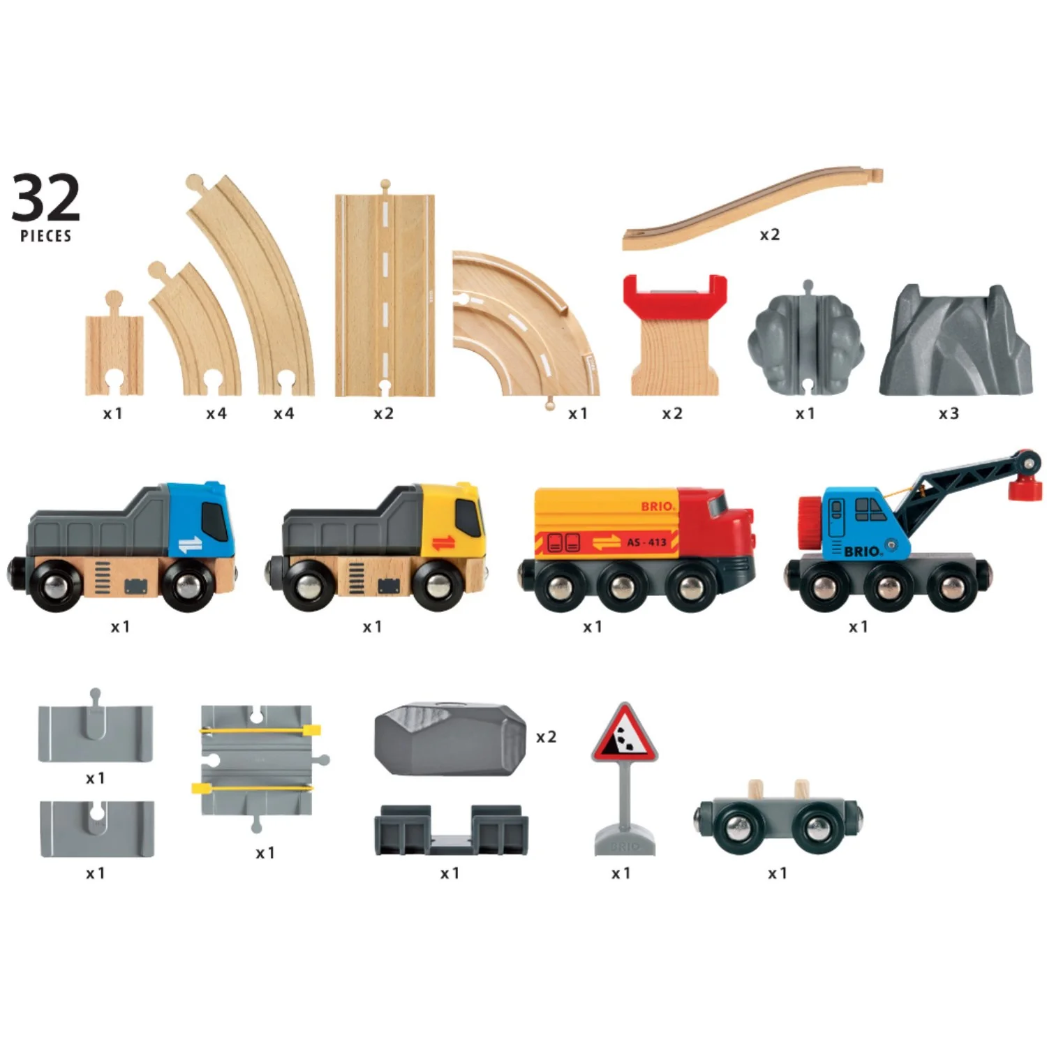 BRIO® 33210 Tog- And Vejbane, Lodsesæt - Image 10