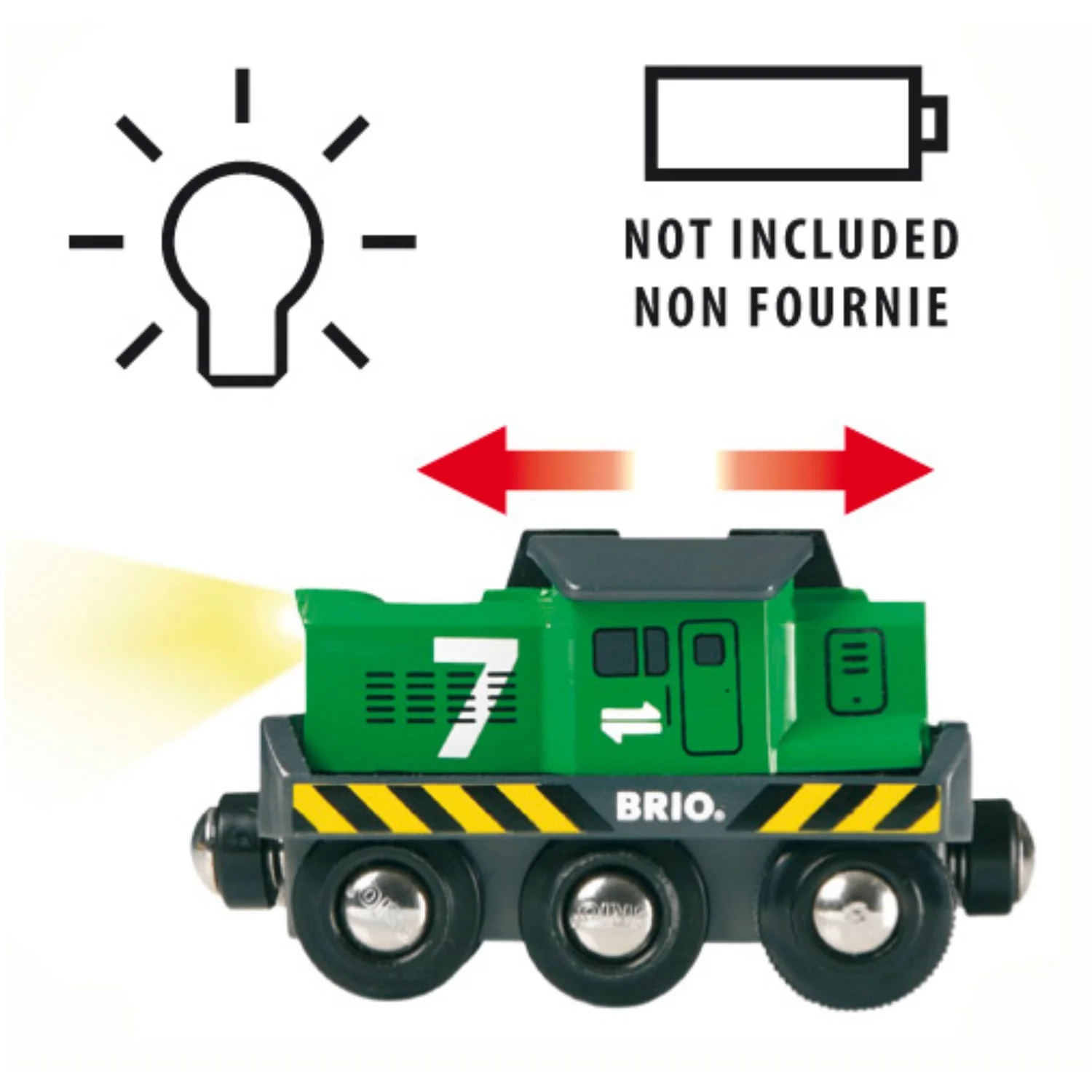 BRIO® 33214 Fragtlokomotiv, Batteridrevet - Image 4