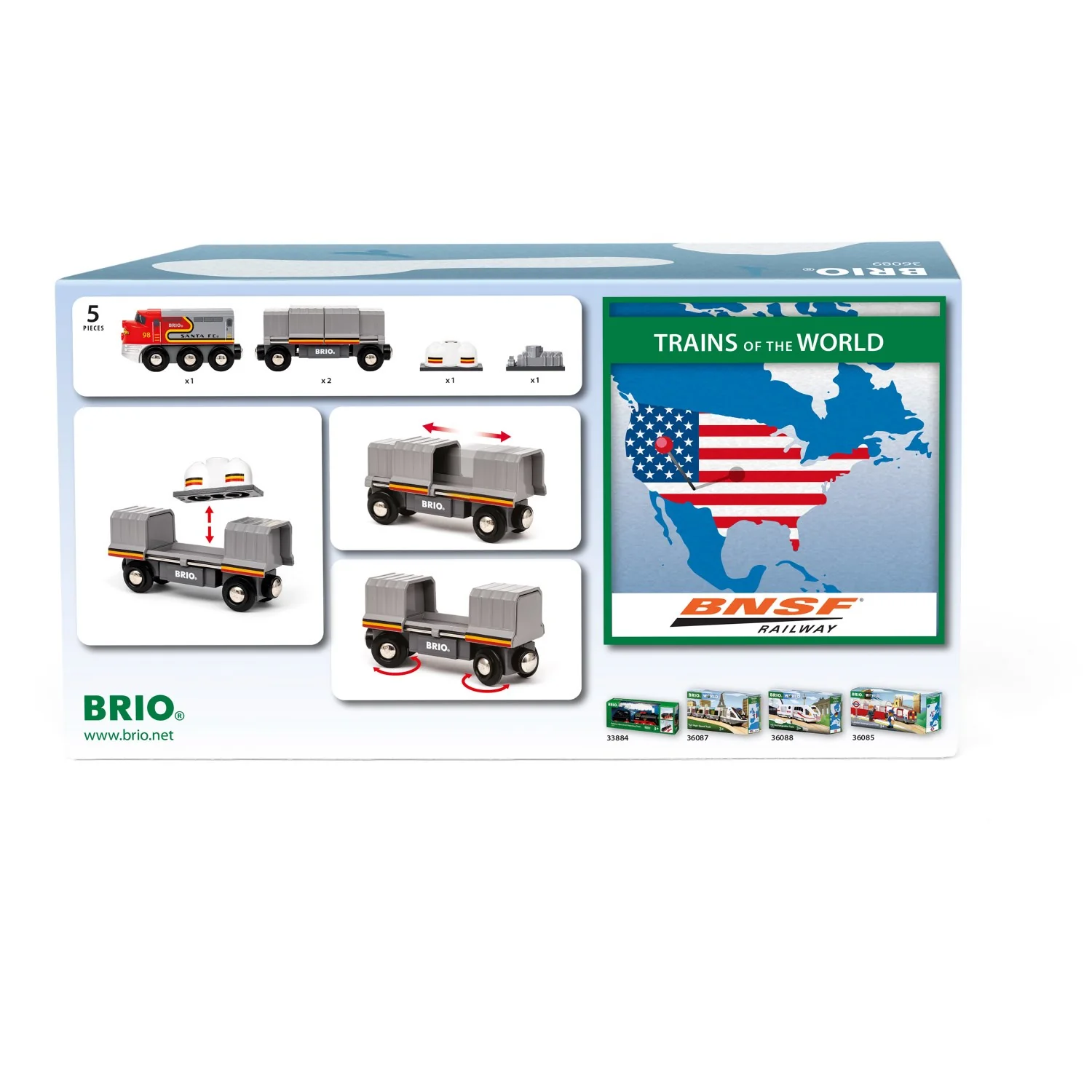 BRIO® 36089 Santa Fe Tog (Trains Of The World) - Image 8