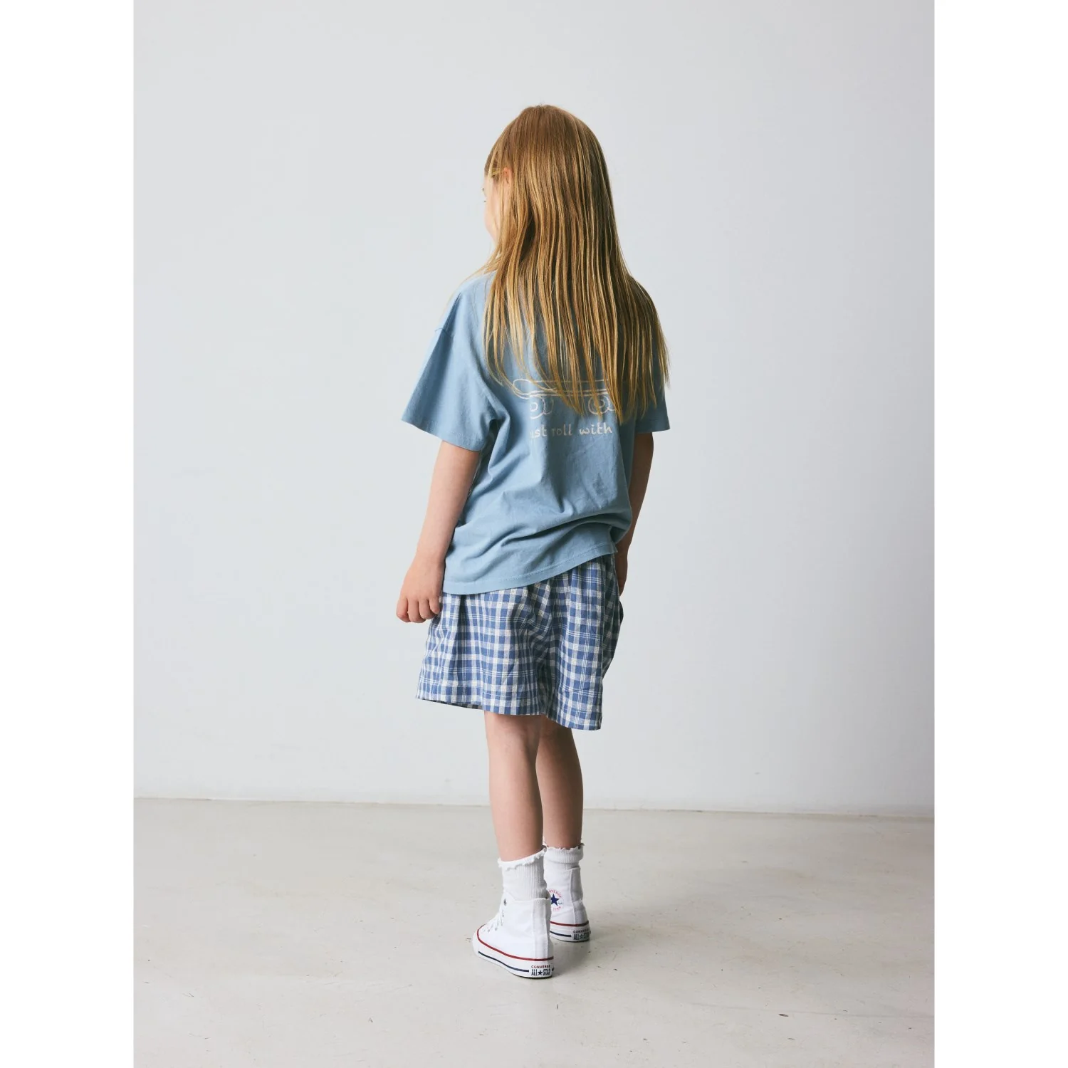 brunobruno nation Dusty Blue Skateboard Nanna T-Shirt - Image 3