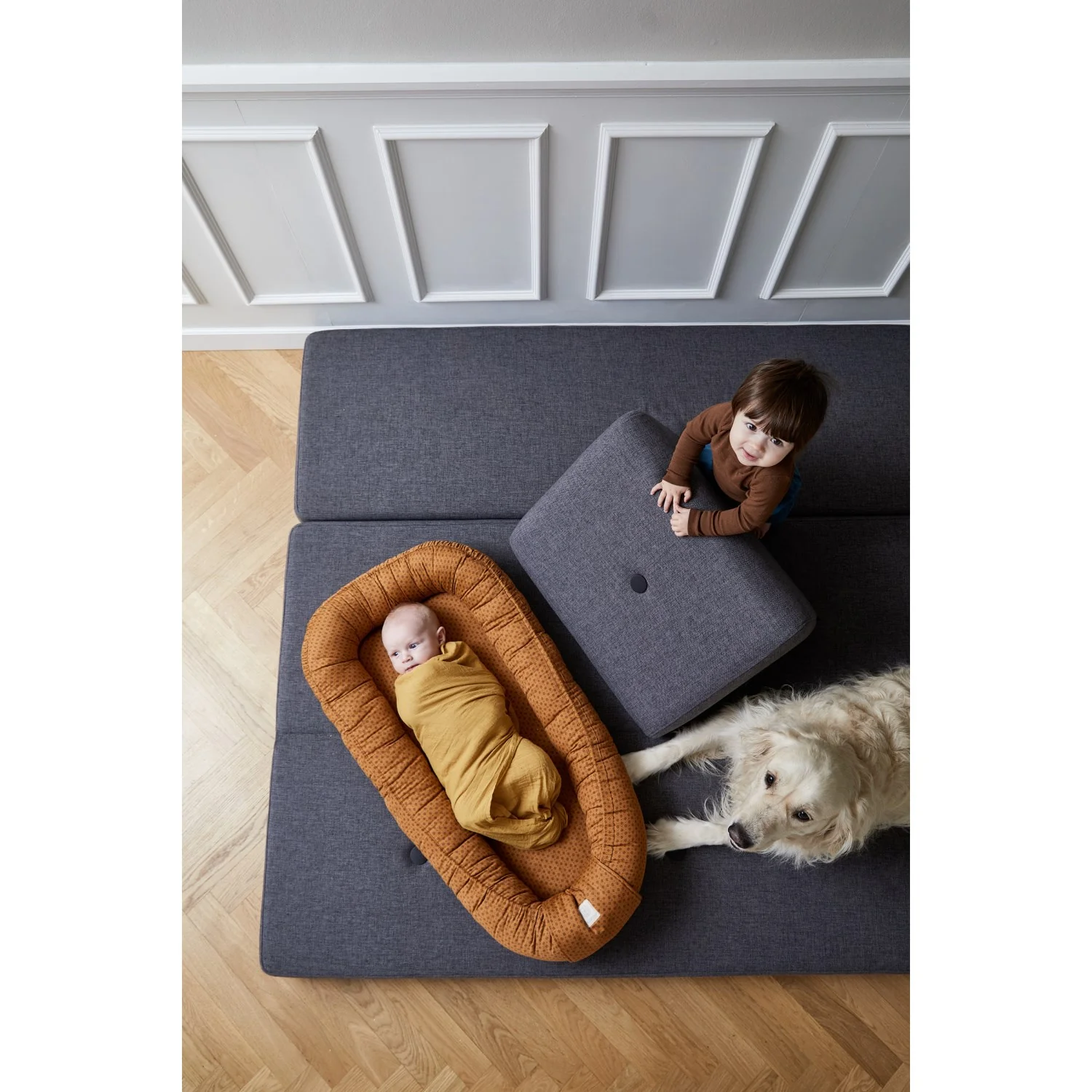 by KlipKlap Brown Indian Diamonds Baby Nest - Image 4