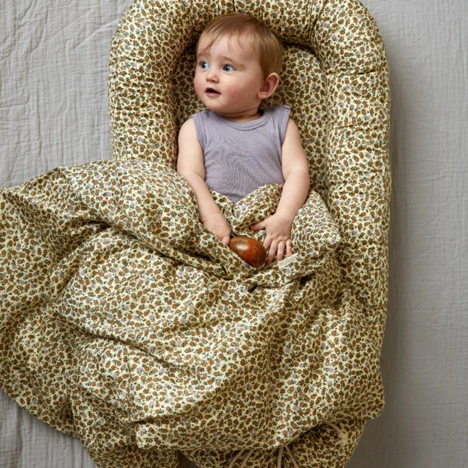 by KlipKlap Lilac Wild Flower Baby Nest - Image 2