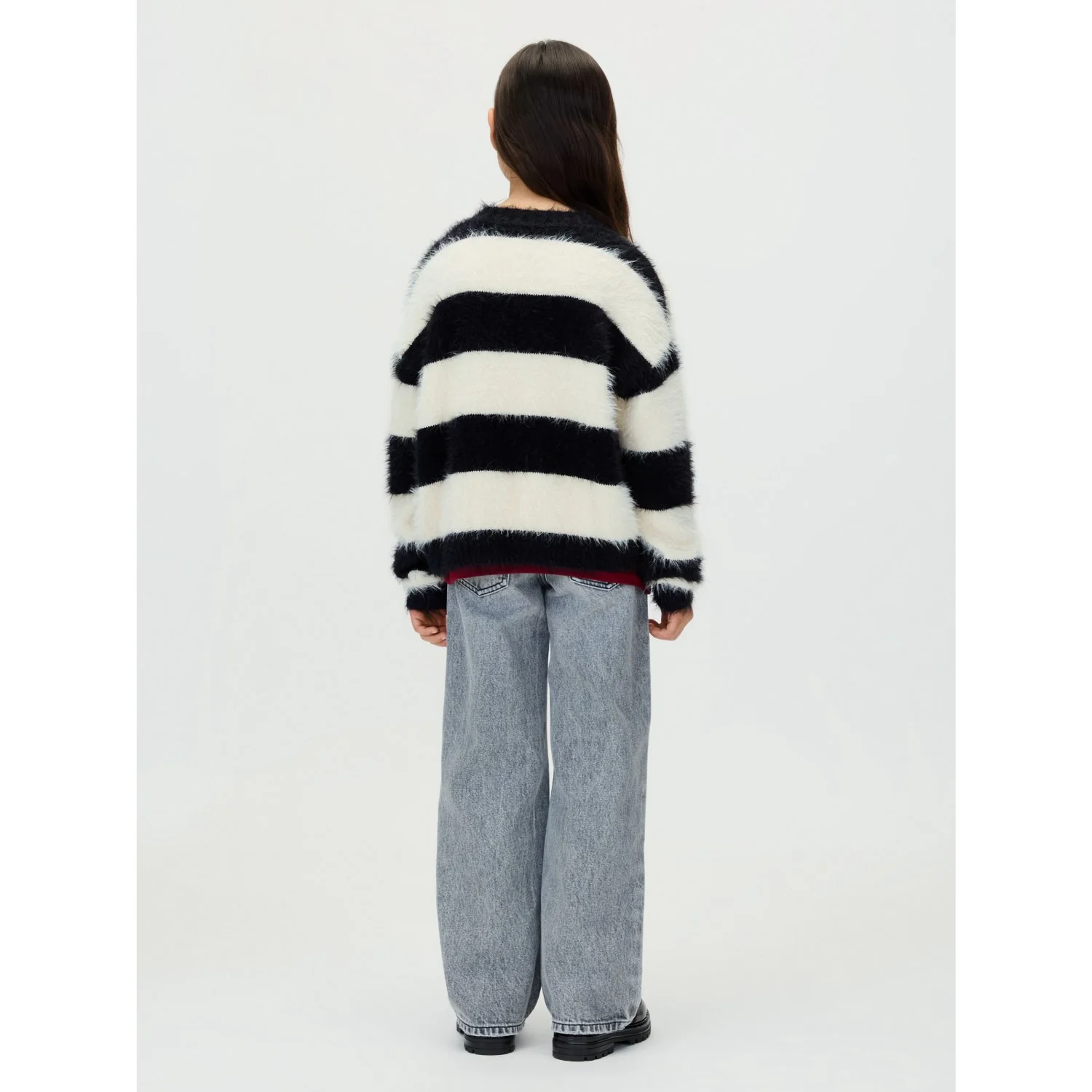 Calvin Klein Whitecap Gray / Ck Black Ck Stripe Cn Sweater - Image 5