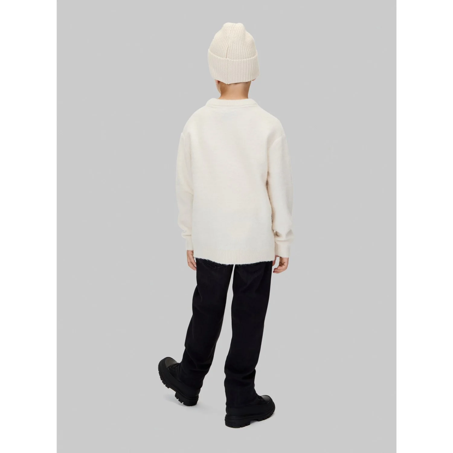 Calvin Klein Whitecap Gray Fluffy Sweater - Image 5
