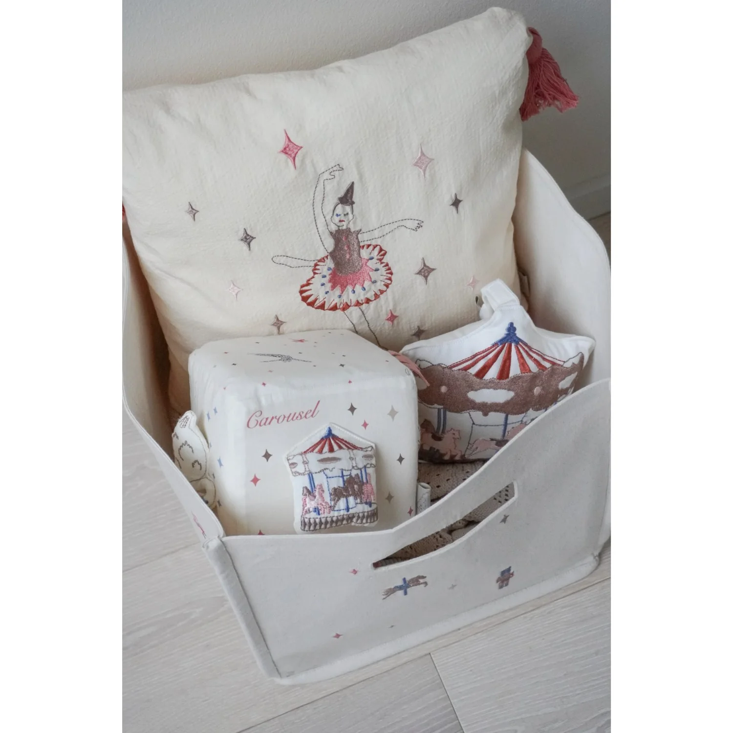 Cam Cam Copenhagen Carousel Canvas Storage Basket - Image 2