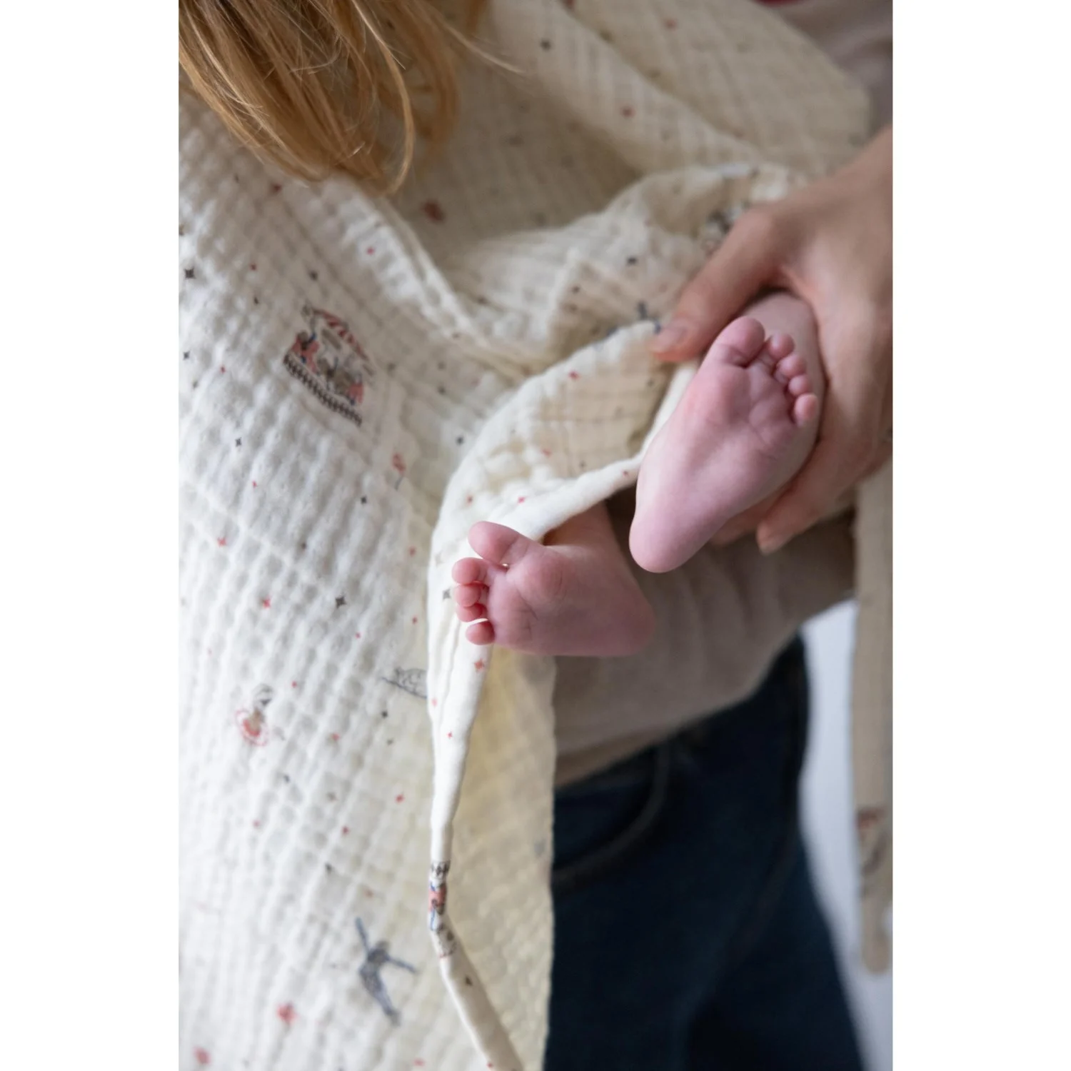 Cam Cam Copenhagen Carousel Muslin Baby Blanket - Image 3