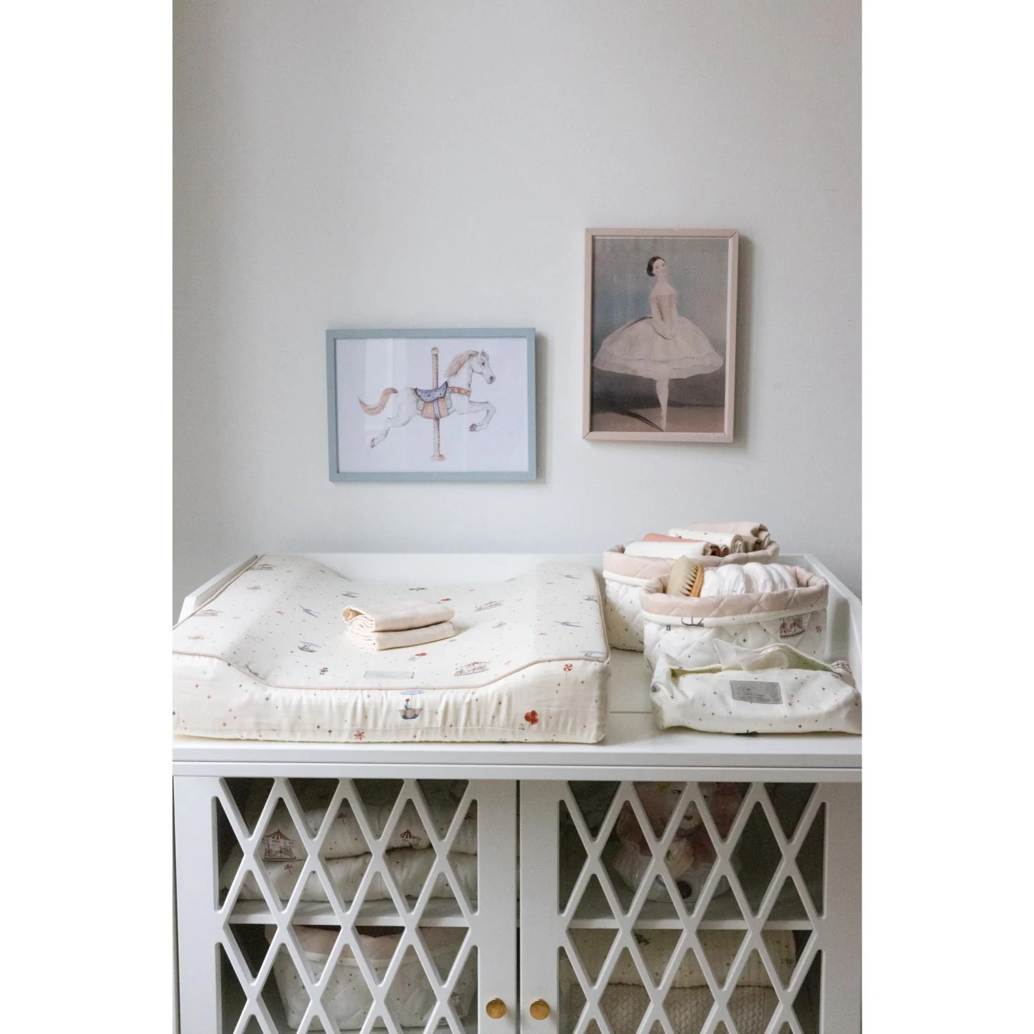 Cam Cam Copenhagen Carousel Quilted Storage Basket 2-pak - Image 2