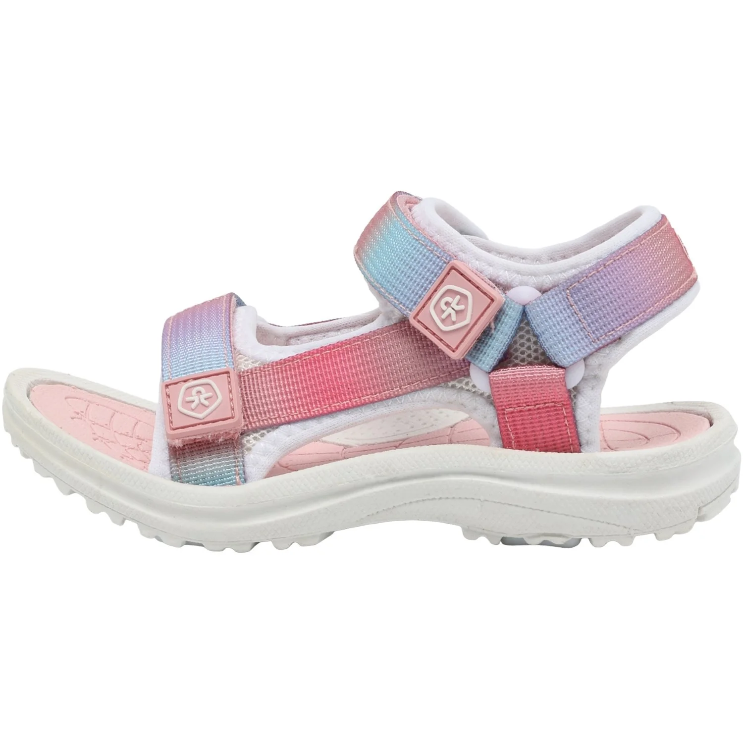 Color Kids Bridal Rose Colorblock Sandals W. Velcro - Image 2