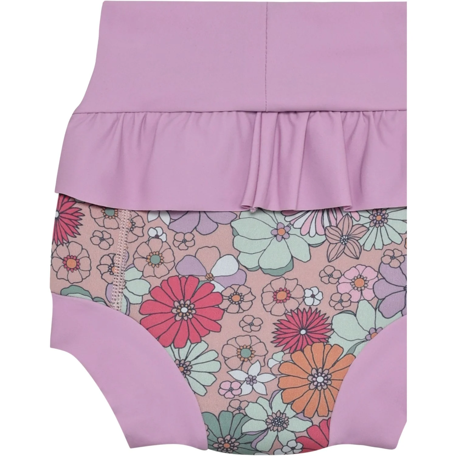 Color Kids Lavender Mist Trunks W. Frills, Aop - Image 2
