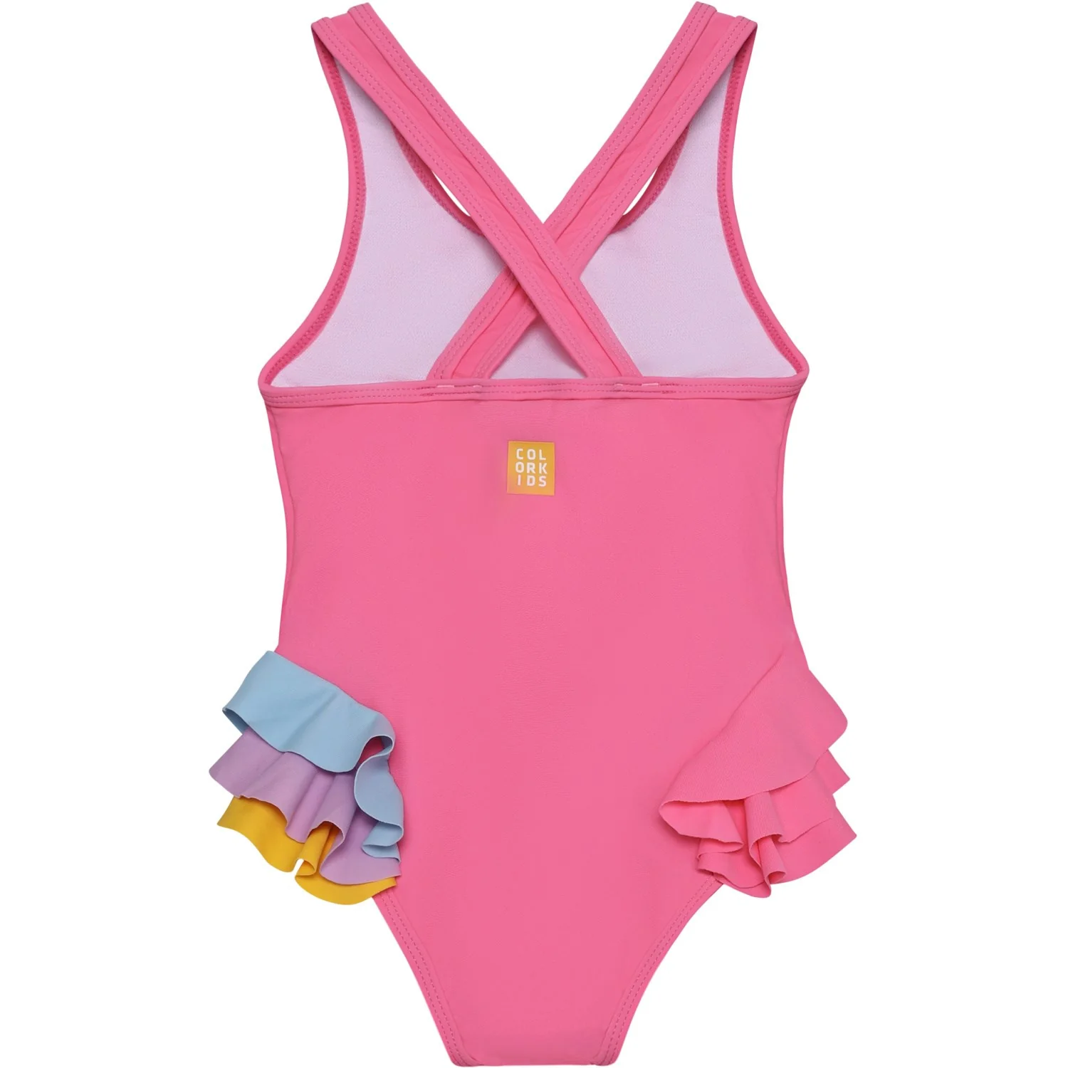 Color Kids Pink Lemonade Swimsuit W. Application - Image 2