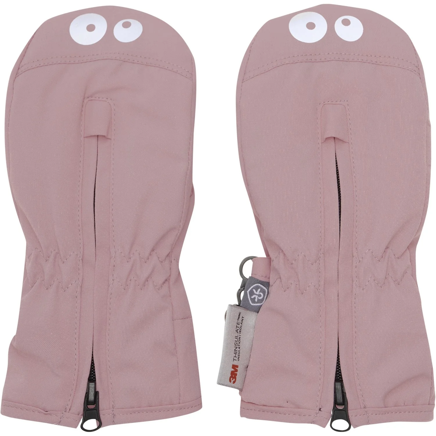 Color Kids Woodrose Mittens W. Zipper