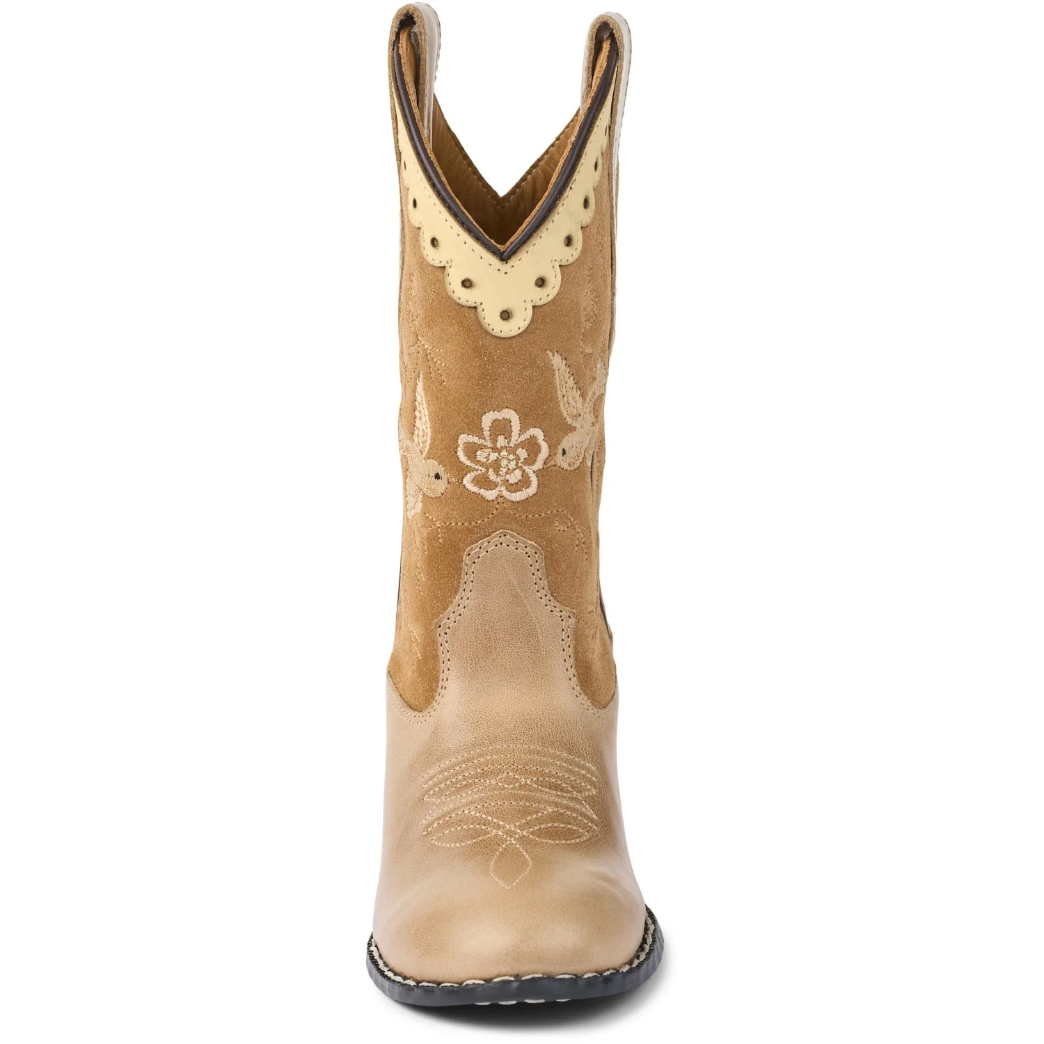 COPENHAGEN COLORS Beige Suede Limited Cowboy Boots High - Image 10