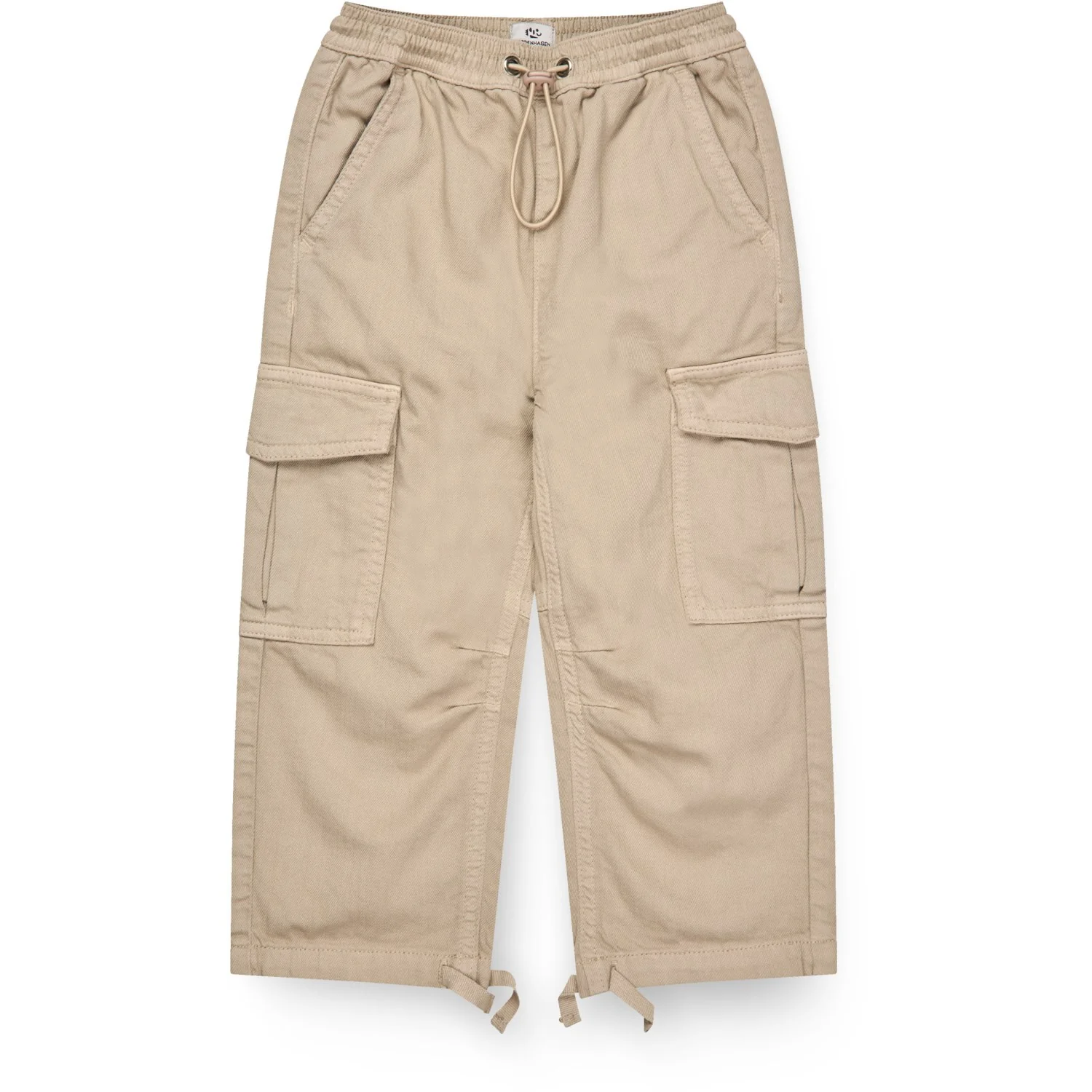 COPENHAGEN COLORS Beige Twill Baggy Pants W. Pockets