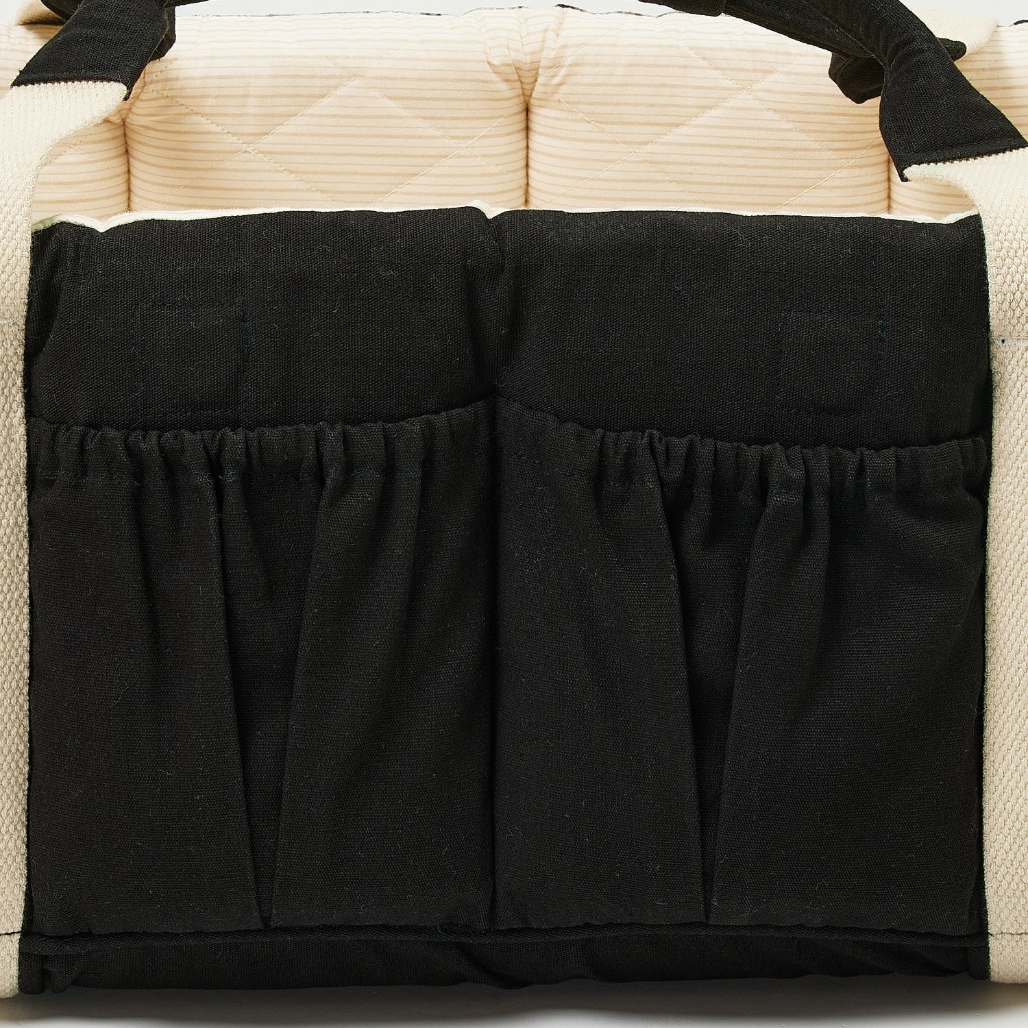 COPENHAGEN COLORS Black W. Cream Solid Stripe Organic Multifunctional Lift - Image 4