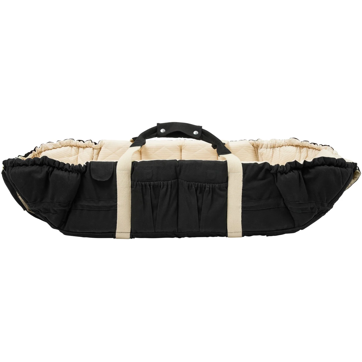 COPENHAGEN COLORS Black W. Cream Solid Stripe Organic Multifunctional Lift - Image 9