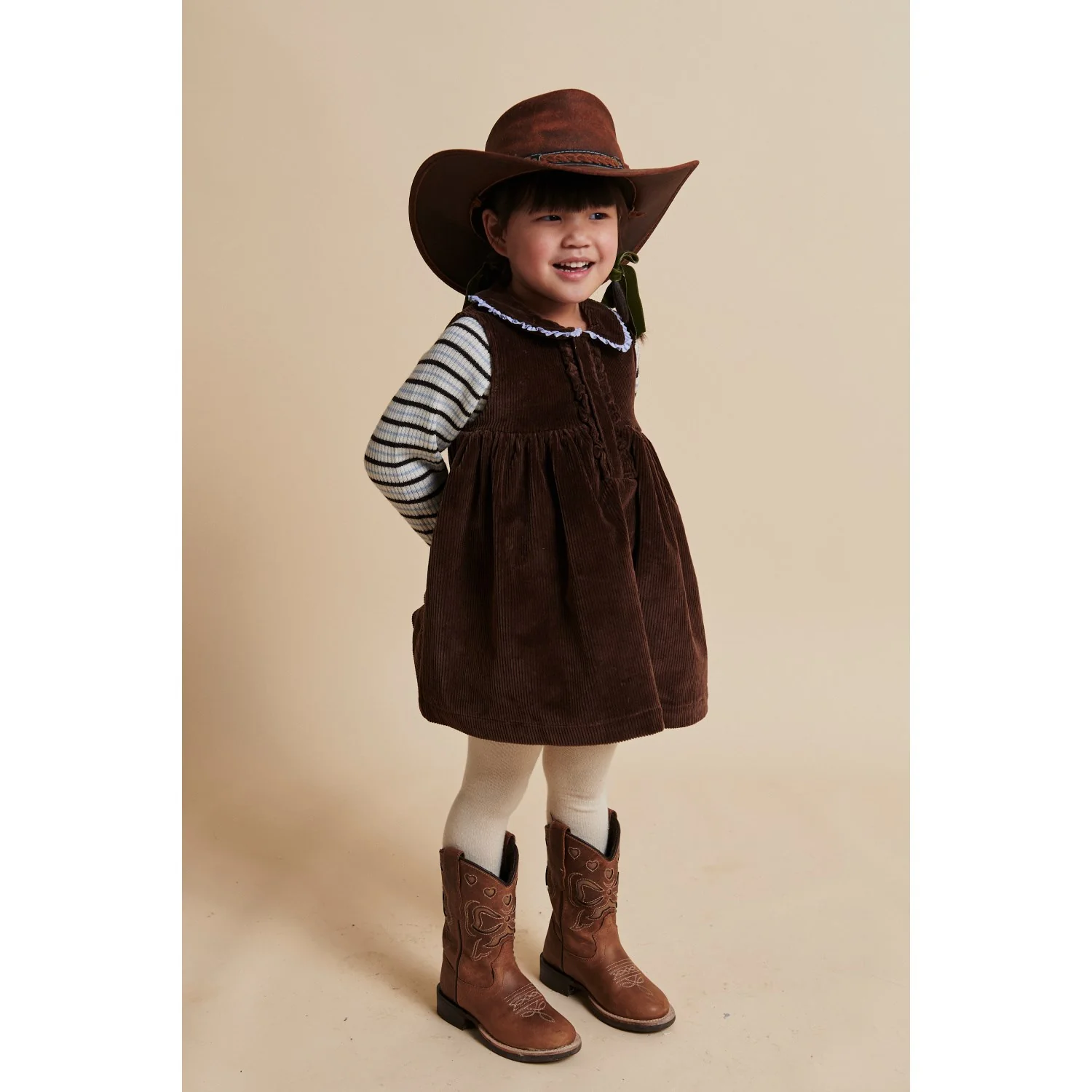COPENHAGEN COLORS Cognac Bow Limited Ranger Boots W. Warm Lining - Image 2