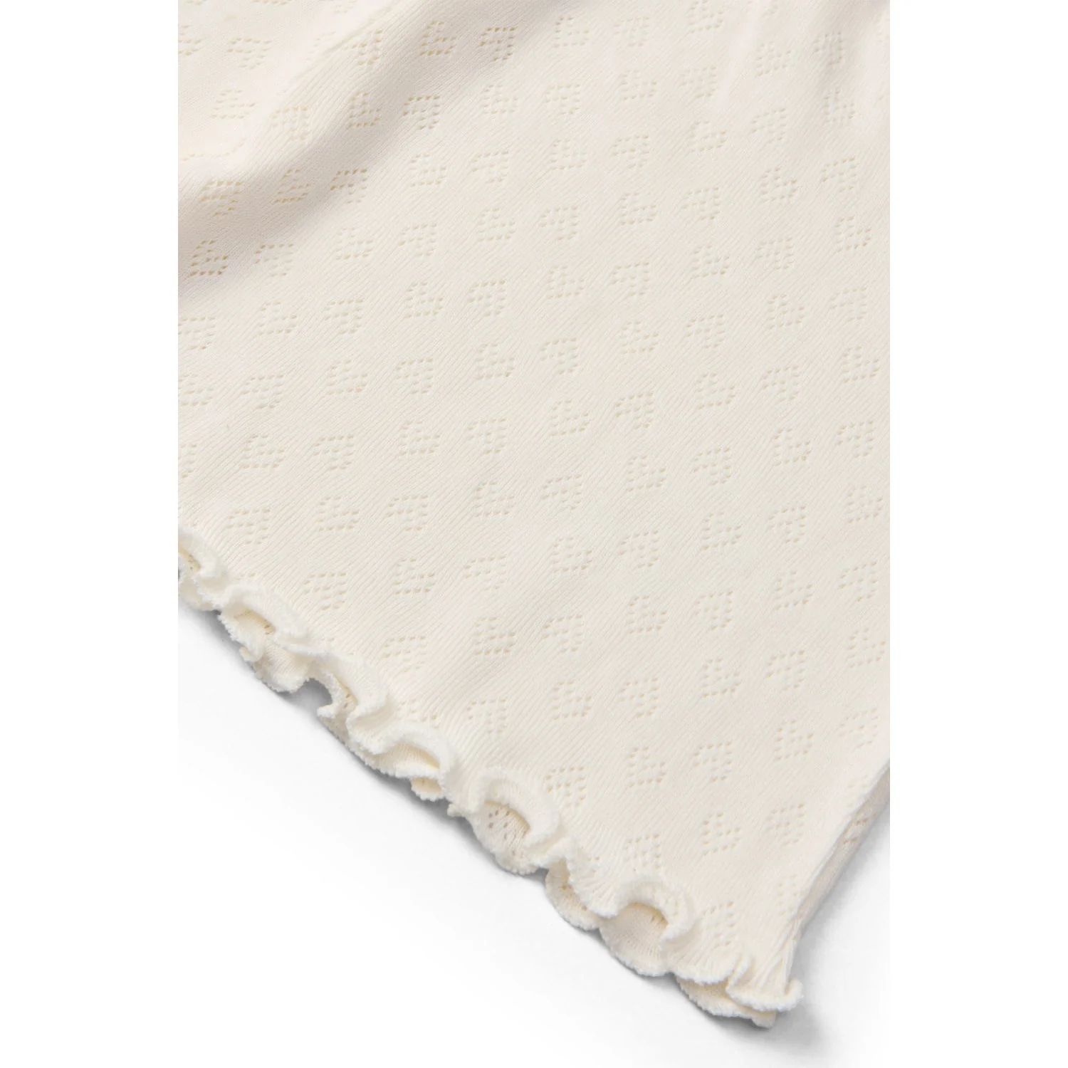 COPENHAGEN COLORS Cream Pointelle Heart Shorts - Image 2