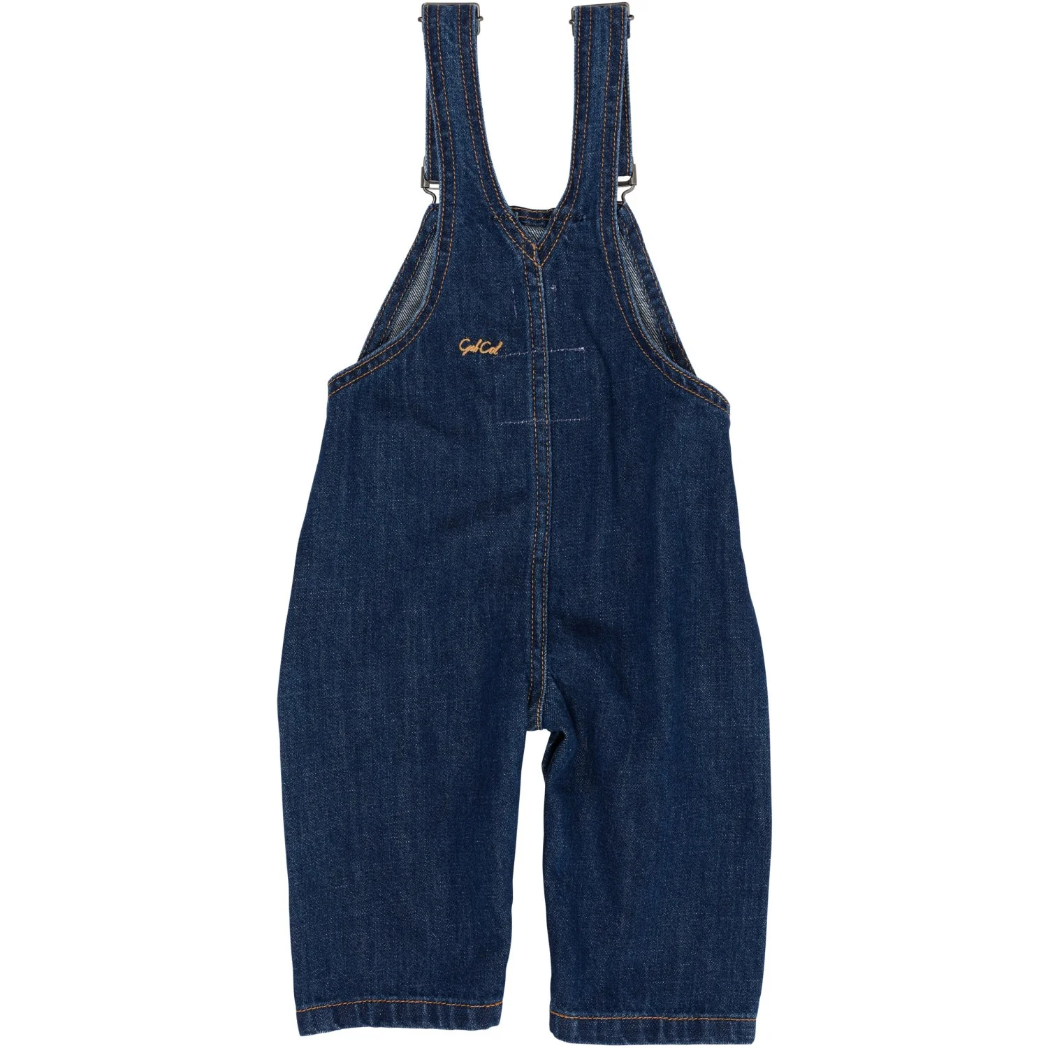 Copenhagen Colors Dark Indigo Blue Washed Organic Baby Overalls - Image 10