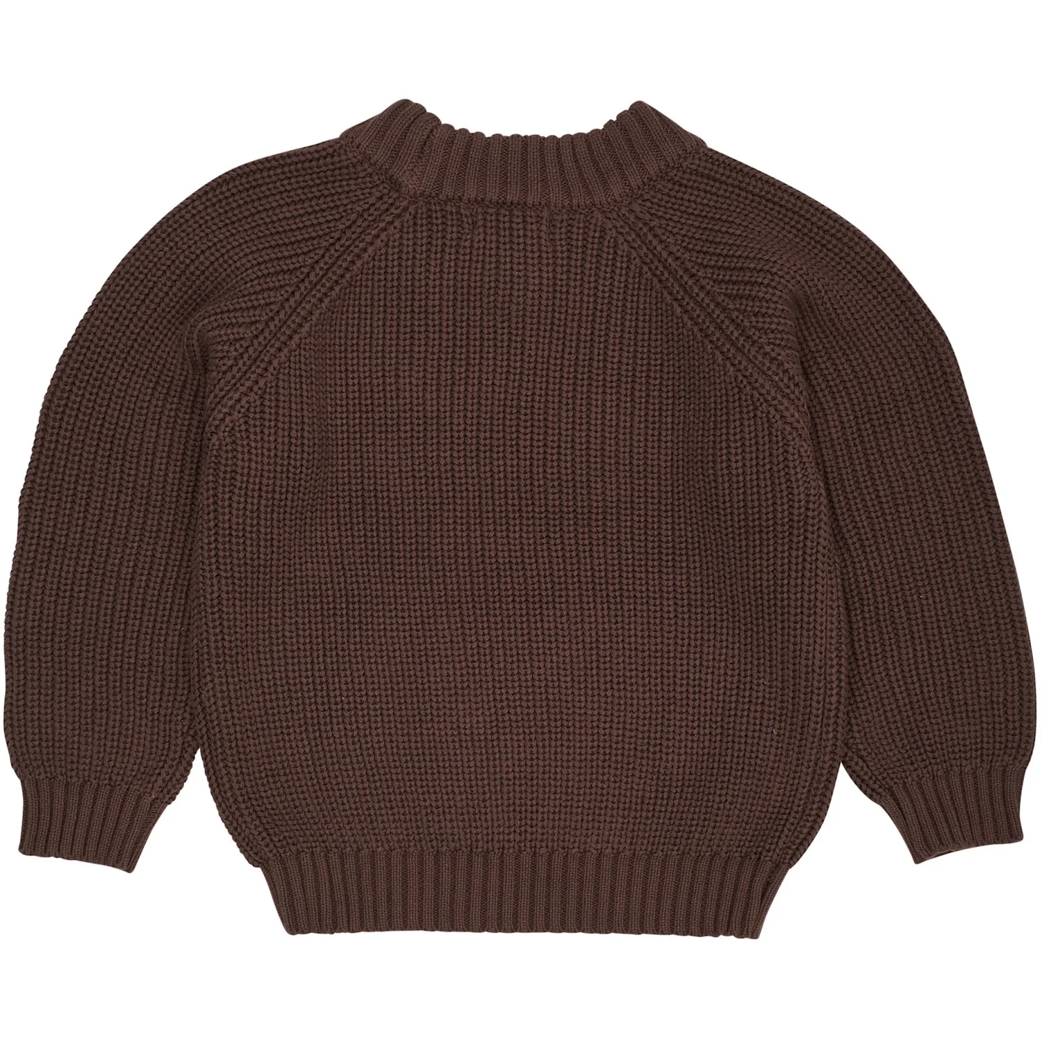 COPENHAGEN COLORS Dk.Brown Knitted Classic Rib Blouse - Image 4