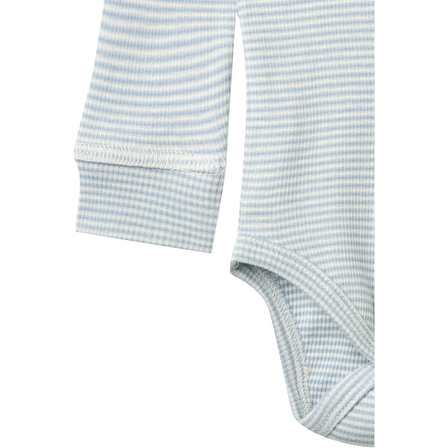 COPENHAGEN COLORS Dusty Blue/Cream Stripe Modal Rib Ls Body - Image 2