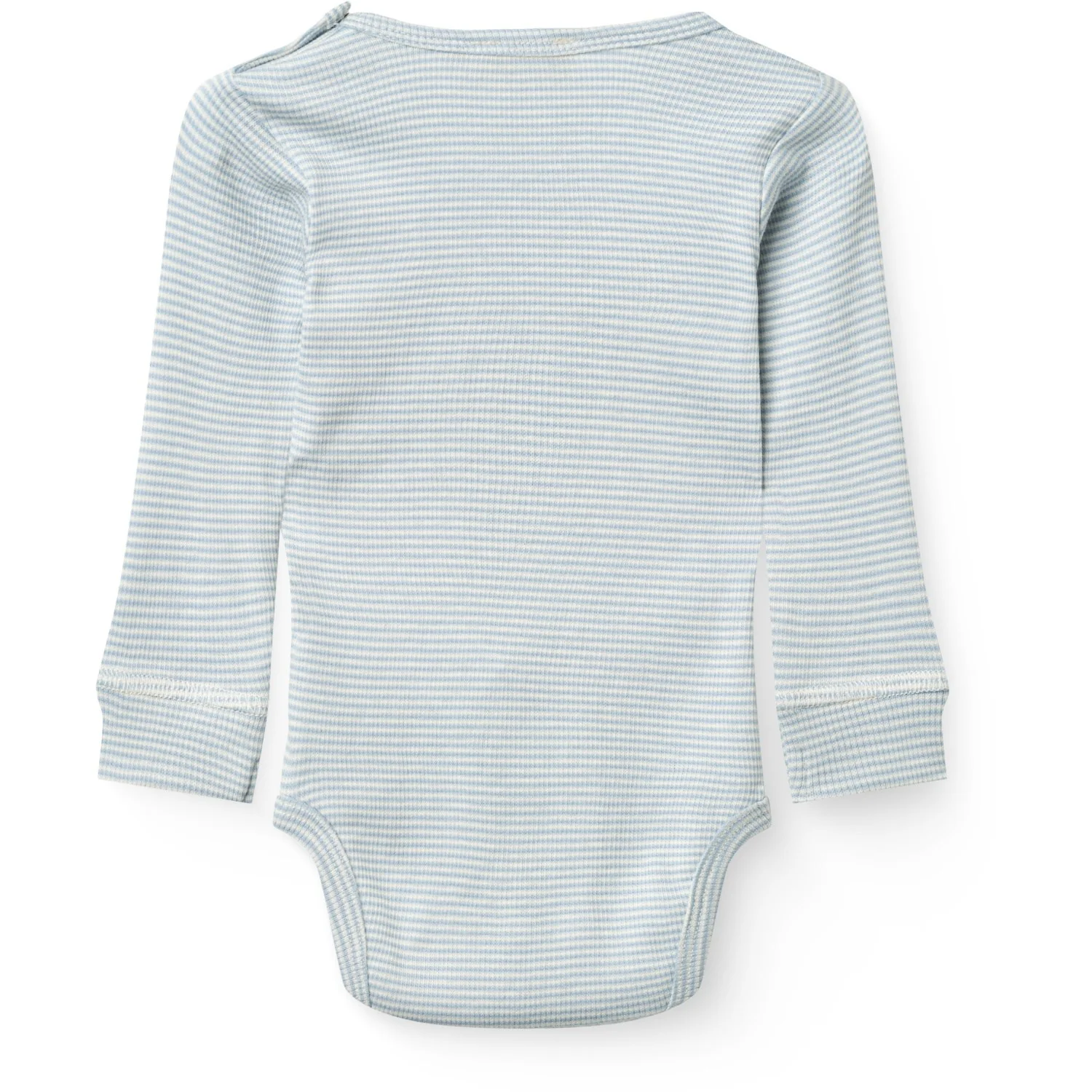 COPENHAGEN COLORS Dusty Blue/Cream Stripe Modal Rib Ls Body - Image 3