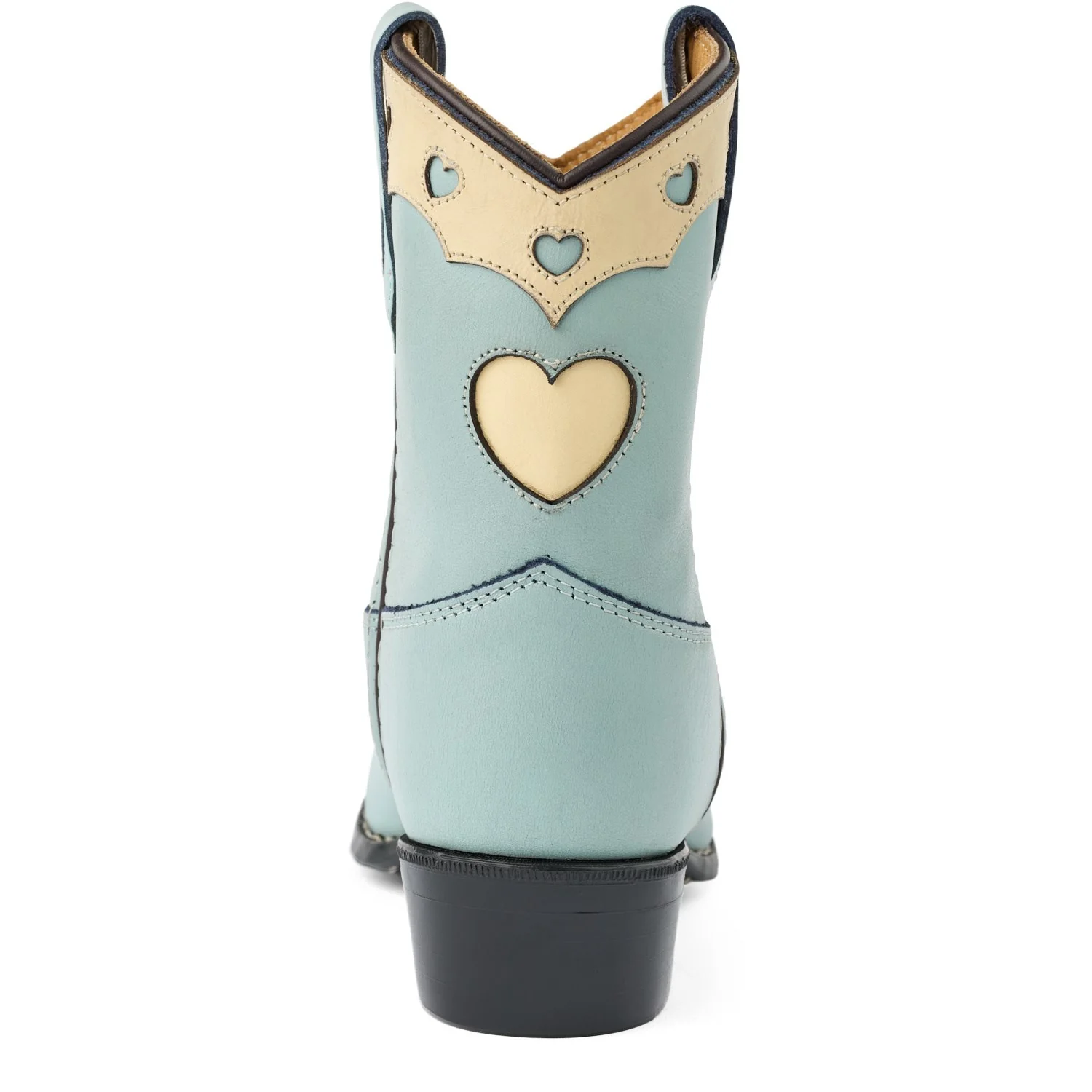 COPENHAGEN COLORS Dusty Blue Leather Limited Cowboy Boot Low - Dove - Image 4