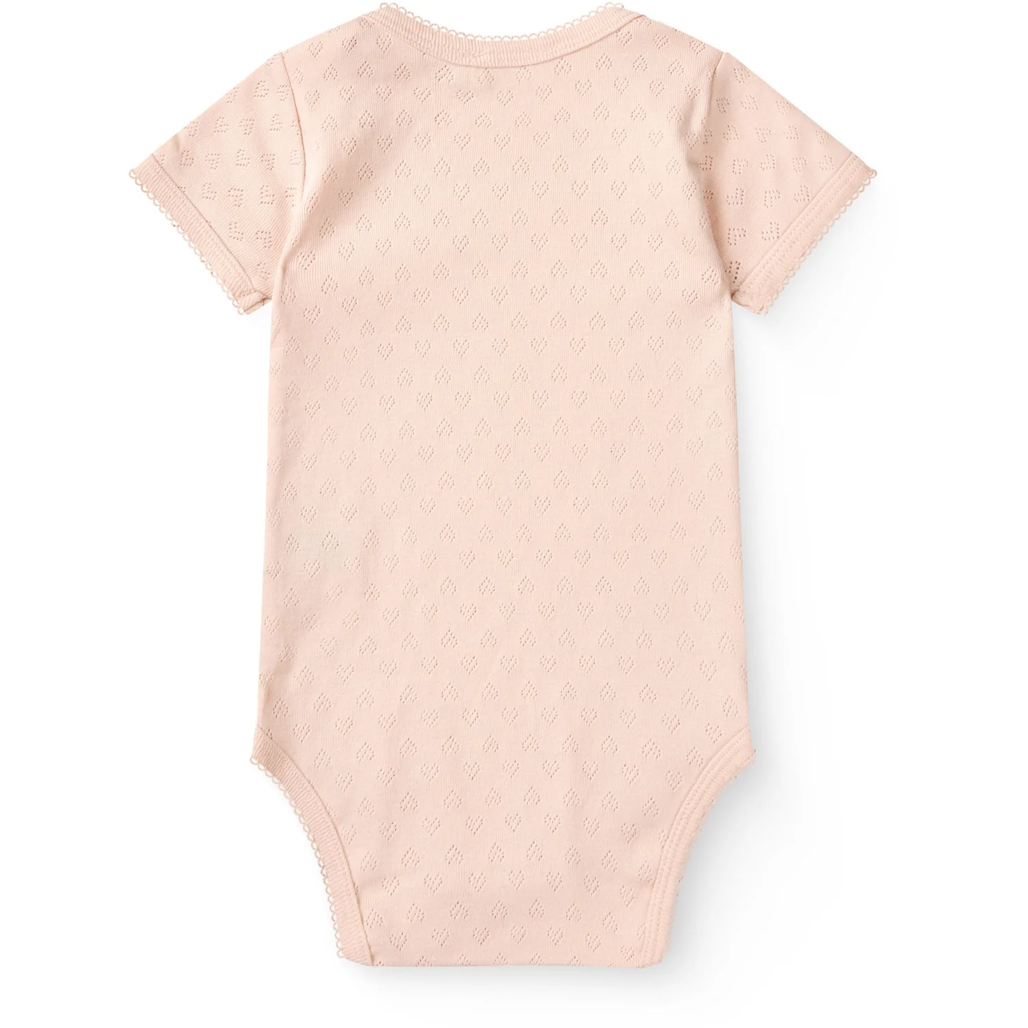COPENHAGEN COLORS Dusty Rose Pointelle Heart Lapneck Body Ss - Image 3