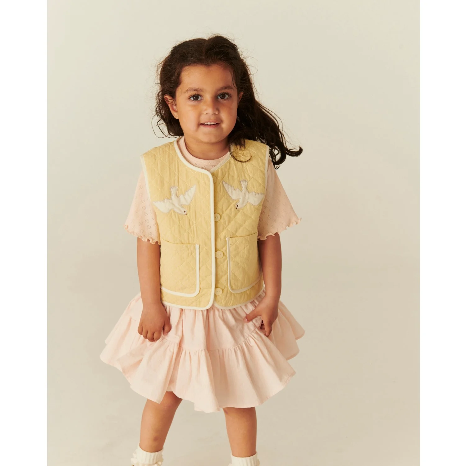 COPENHAGEN COLORS Dusty Rose Skirt W. Tulle Lining - Image 2