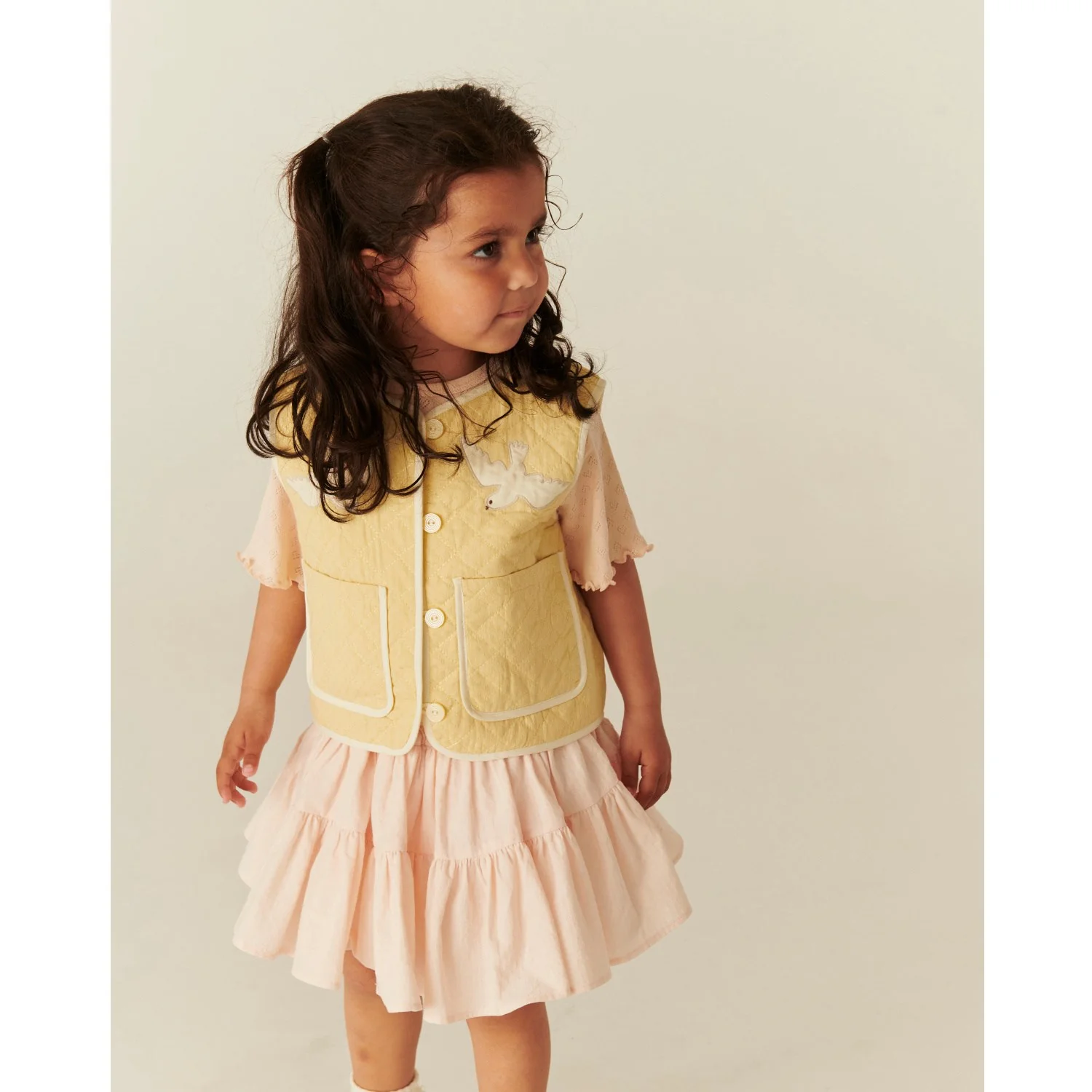 COPENHAGEN COLORS Dusty Rose Skirt W. Tulle Lining - Image 3