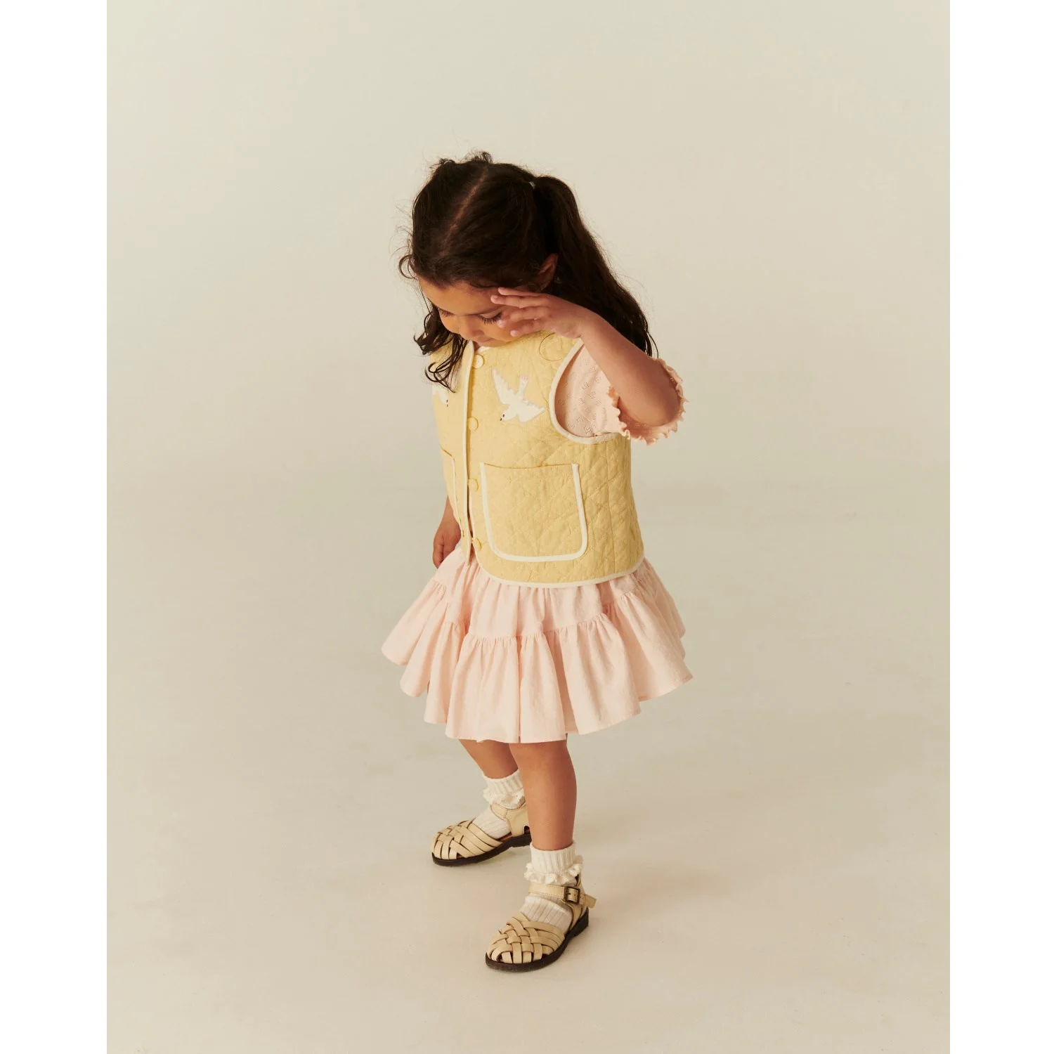 COPENHAGEN COLORS Dusty Rose Skirt W. Tulle Lining - Image 4