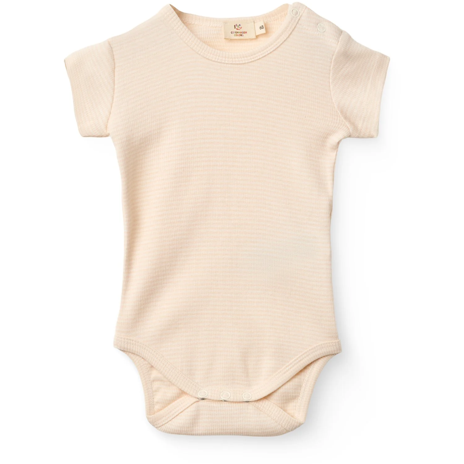 COPENHAGEN COLORS Dusty Rose Stripe Stripe Modal Rib Ss Body